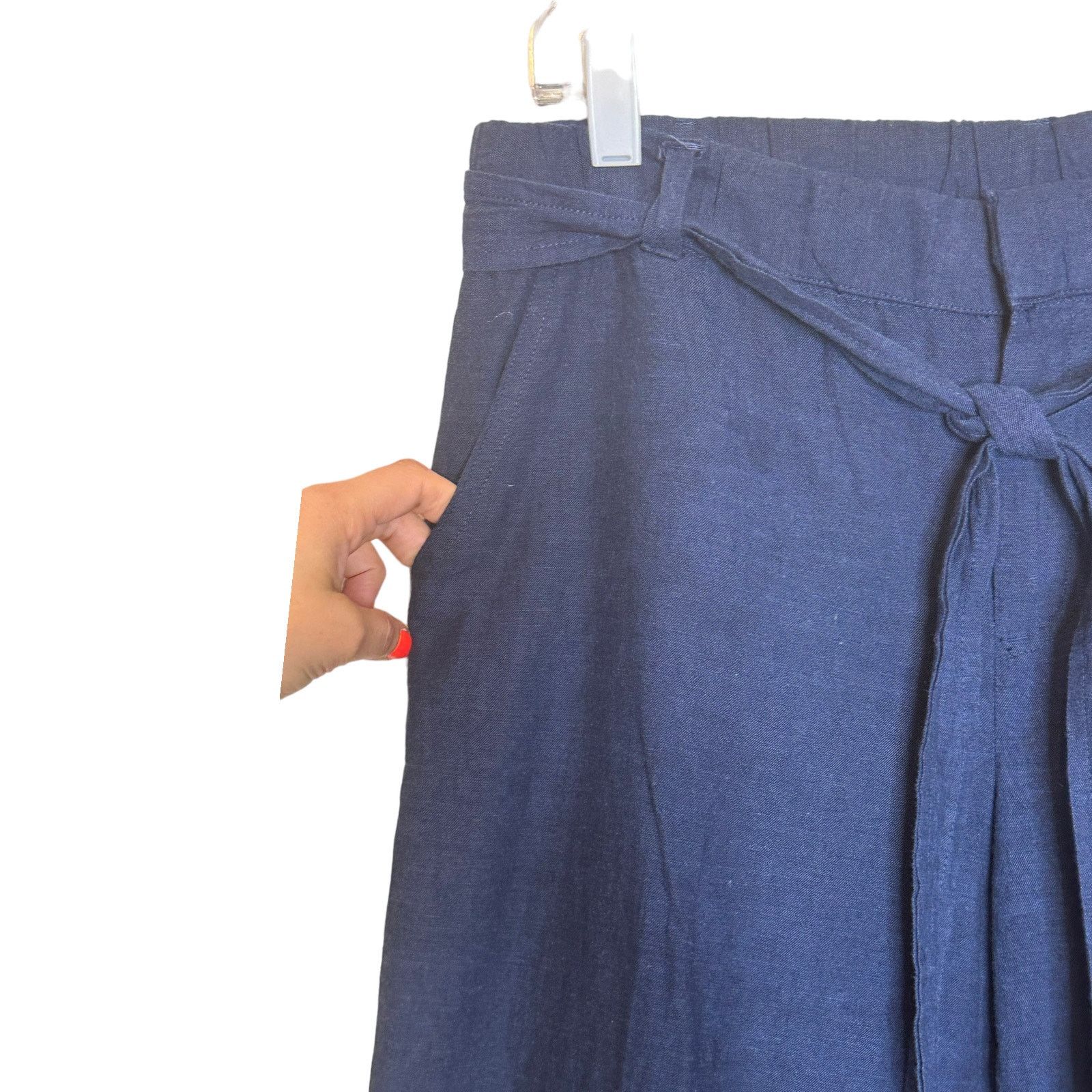 Liz Claiborne Liz Claiborne blue cropped casual pants size small Size 34" / US 12 / IT 48 - 6 Thumbnail