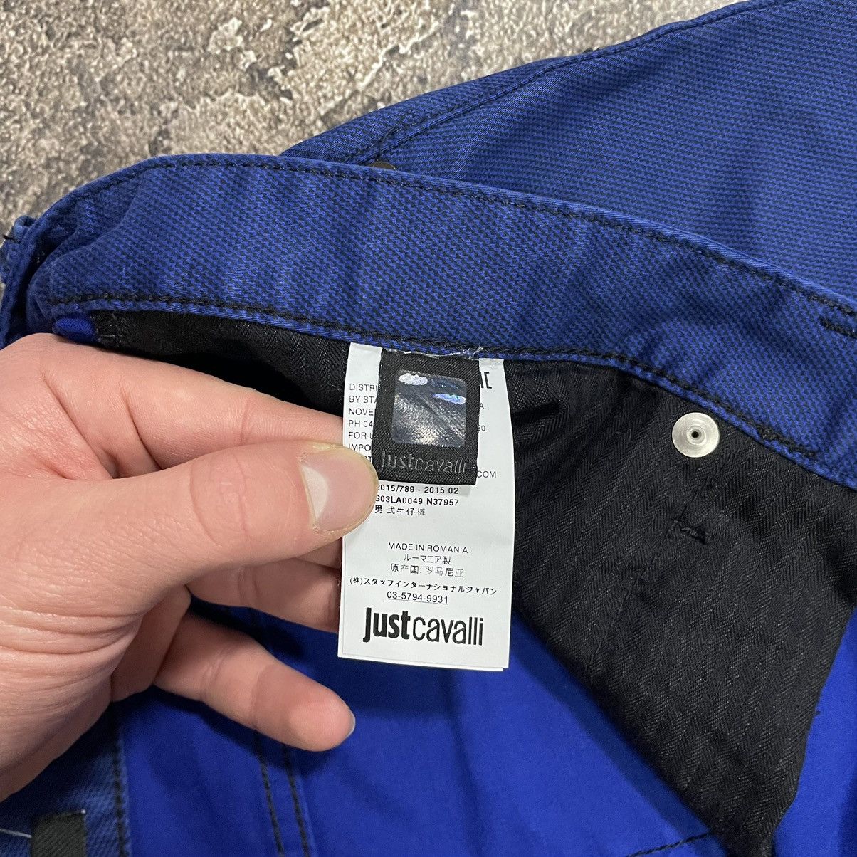Just Cavalli × Roberto Cavalli Just Cavalli Blue Big Logo Pants Size US 38 / EU 54 - 8 Thumbnail