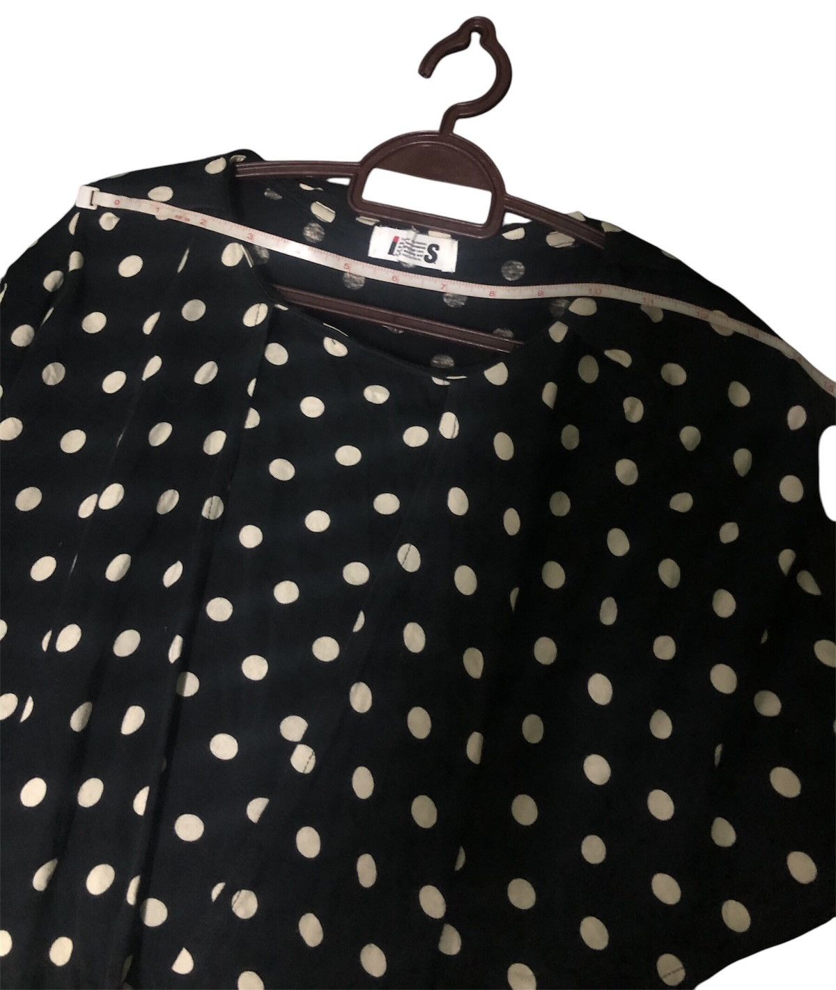 Designer × Issey Miyake Issey Miyake Rare Design Blouse Polka Dots Black and White Size S / US 4 / IT 40 - 3 Thumbnail