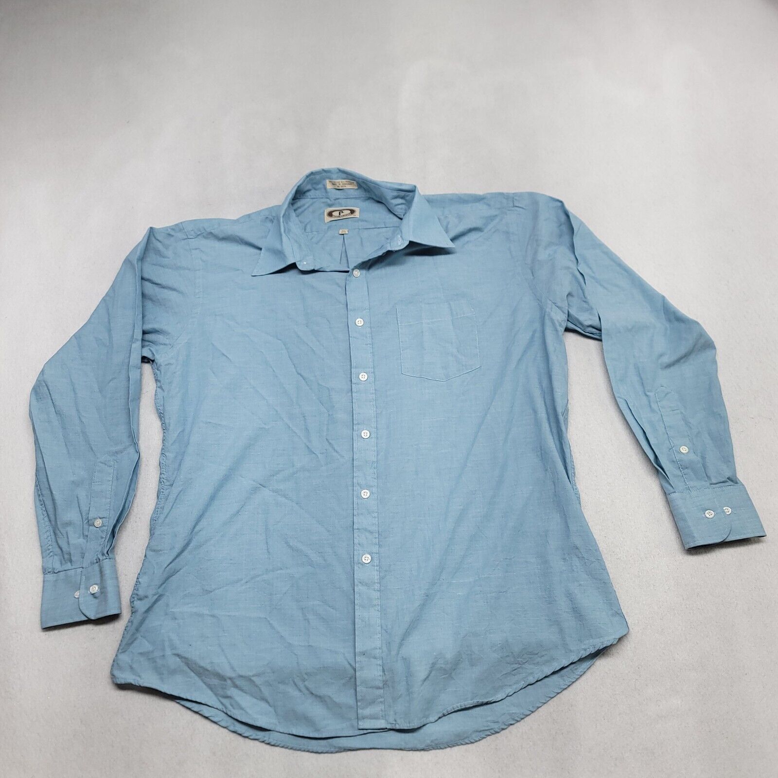 Bert Pulitzer Bert Pulitzer Casual Long Sleeve Shirt Mens Size 17 Blue Size US M / EU 48-50 / 2 - 2 Thumbnail