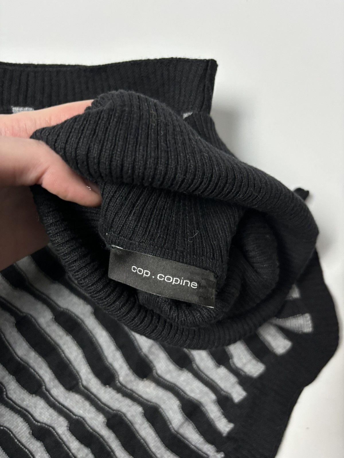 Cop Copine Cop copine vintage avant garde cyber knit vest tank top Size M / US 6-8 / IT 42-44 - 8 Thumbnail
