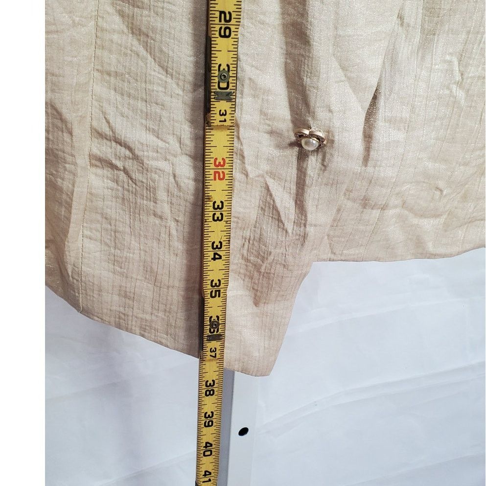 Other Akarise Champagne Pearl Custom Embroidered Long Blazer XL Size XL / US 12-14 / IT 48-50 - 11 Thumbnail