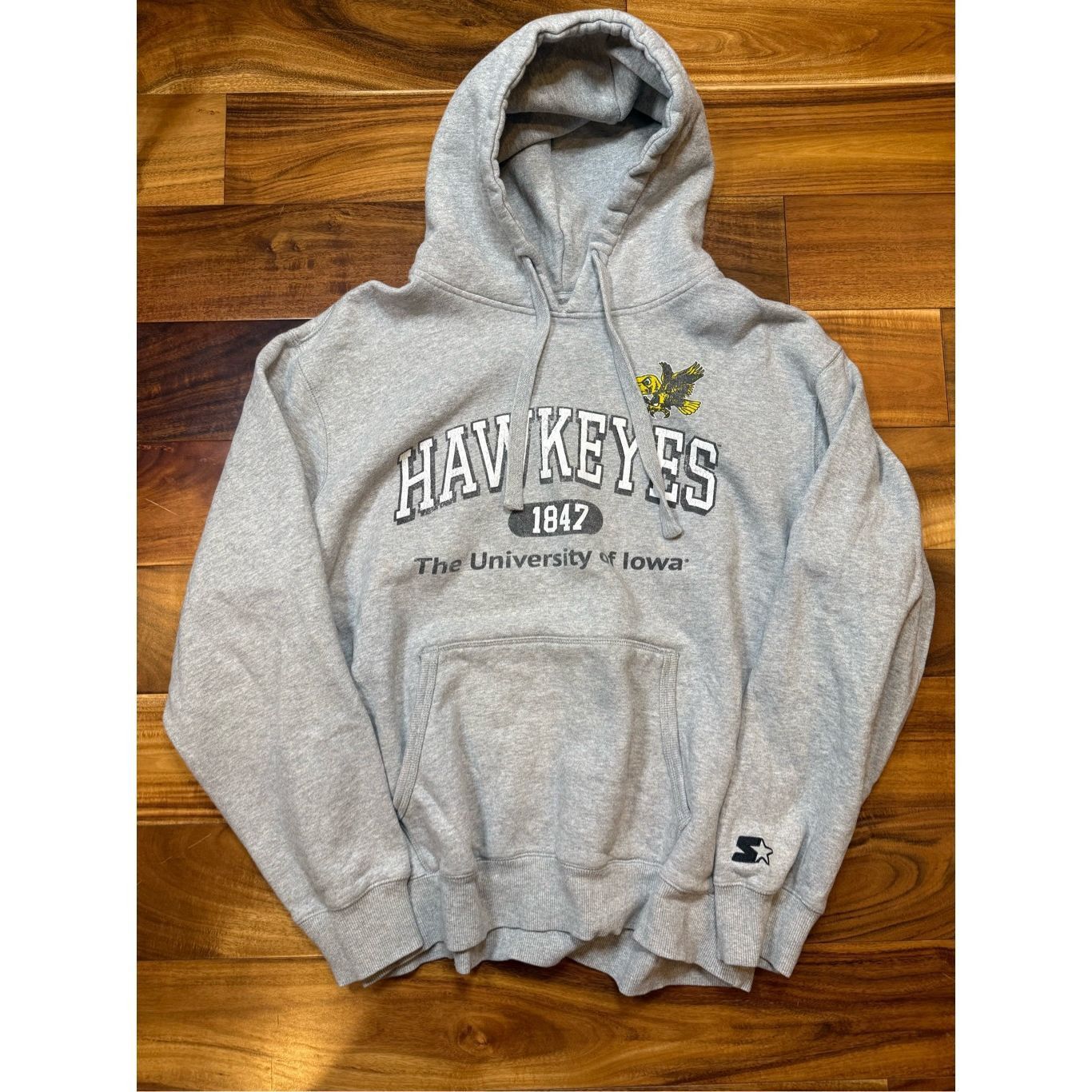 Starter Size XL starter Vintage 1990s Iowa Hawkeyes Sweatsbirt hoodi Size US XL / EU 56 / 4 - 1 Thumbnail