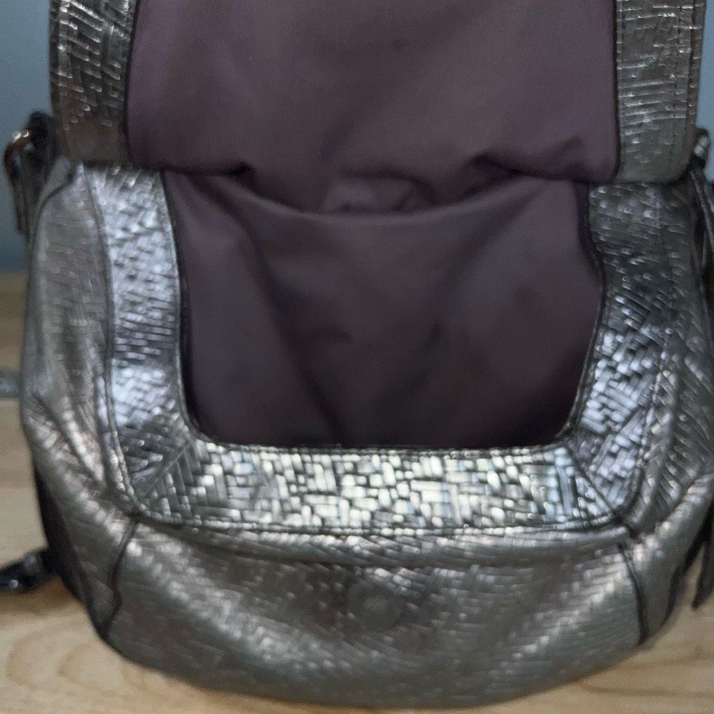 Other Kooba, “Gary” Crossbody Purse in Gunmetal Silver Faux Weave Women’s Bag Size ONE SIZE - 7 Thumbnail