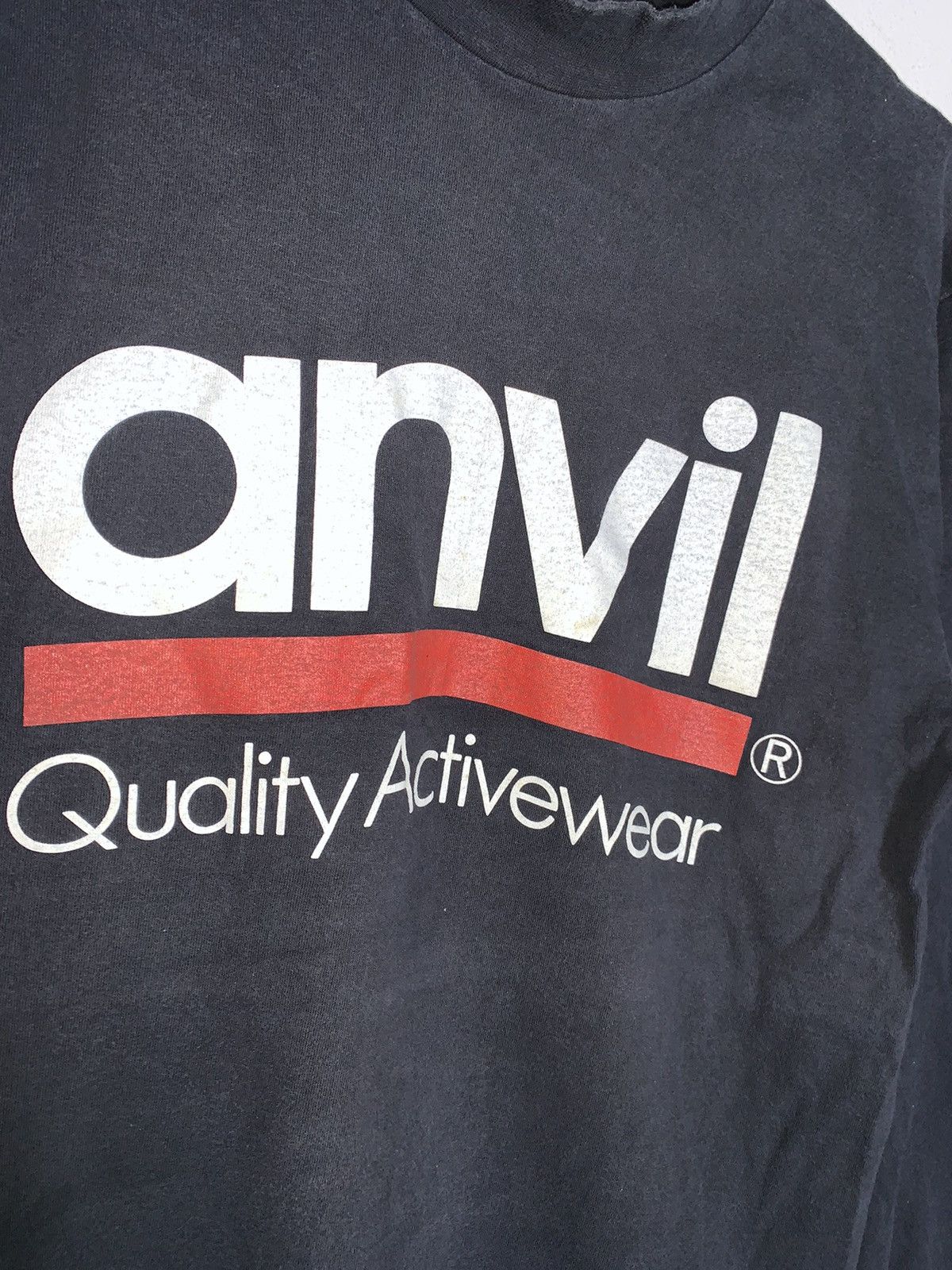 Vintage RARE!!!Vintage ANVIL Big Logo Long Sleeve Size US M / EU 48-50 / 2 - 6 Thumbnail