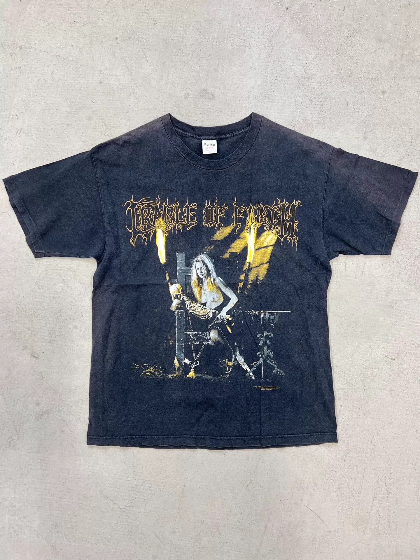 Other Cradle Of Filth Vintage Tee Faded Cracked Print Rare Size US XL / EU 56 / 4 - 1 Thumbnail