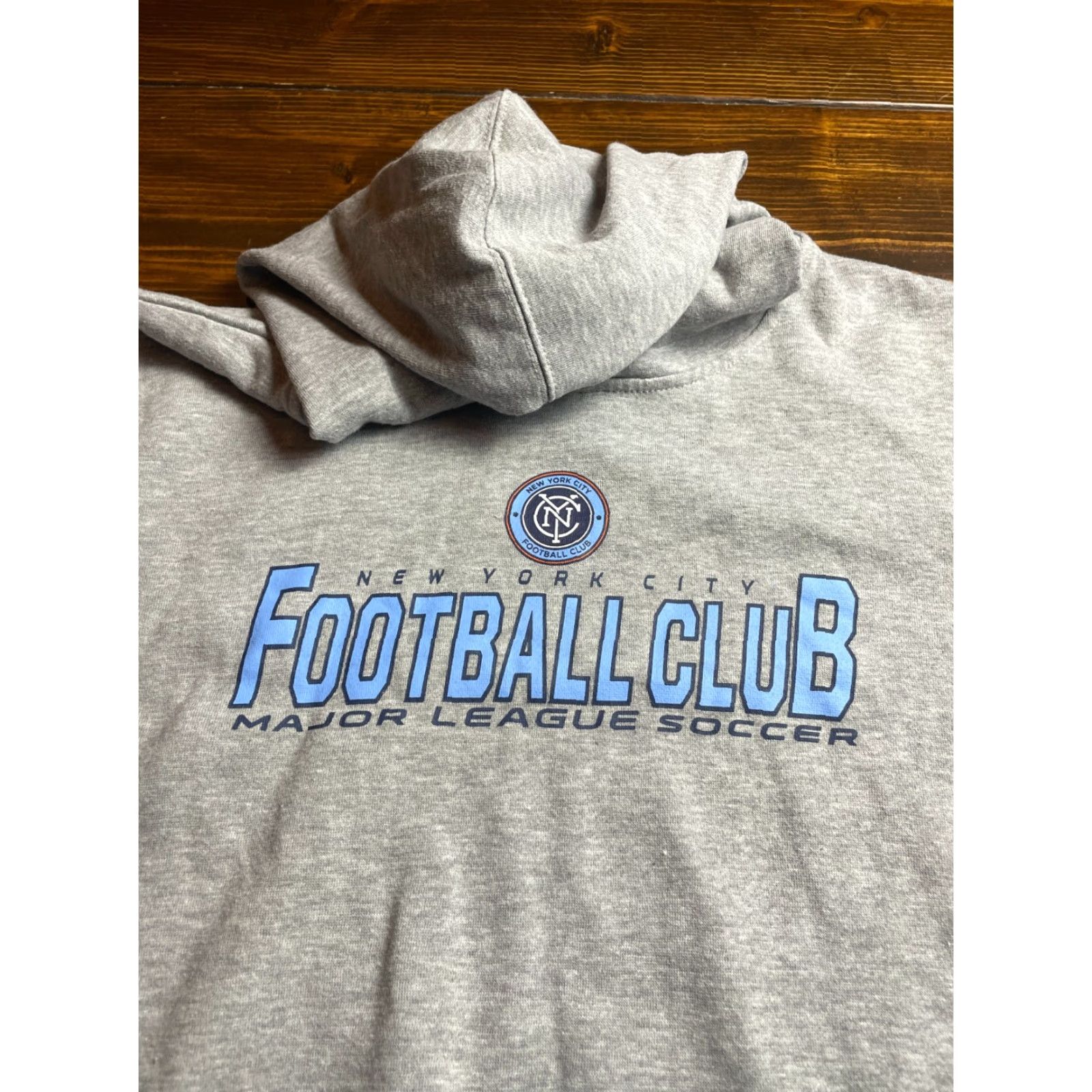 Vintage MLS Hoodie Women's Size XL Gray Soccer New York Football Club Hoodie USA Jersey? Size XL / US 12-14 / IT 48-50 - 5 Thumbnail