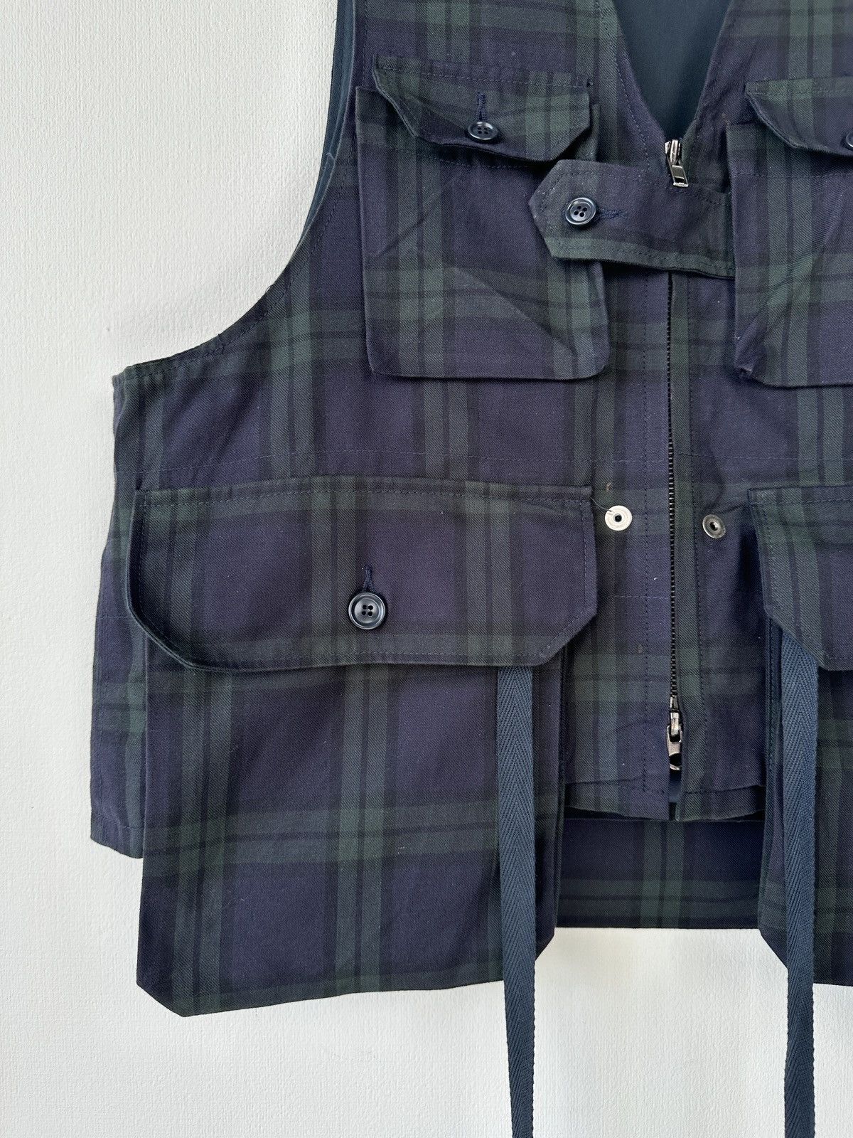 Engineered Garments ENGINEERED GARMENTS x ASPESI A.Blue Blackwatch Game Vest USA Size US M / EU 48-50 / 2 - 8 Thumbnail