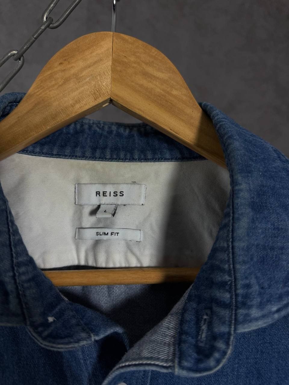 Reiss Reiss designer denim shirt Size US L / EU 52-54 / 3 - 3 Thumbnail
