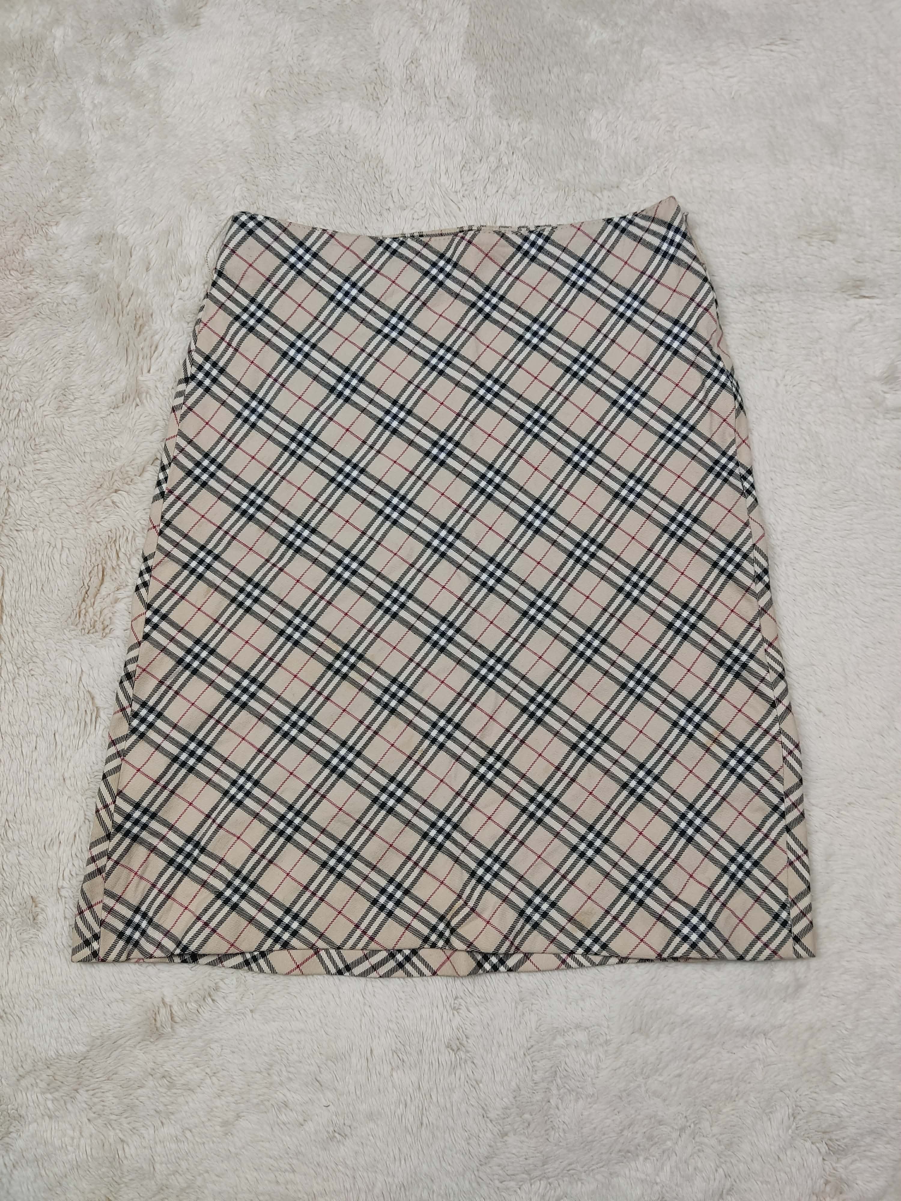 Burberry Burberry London Blue Label Nova Check Midi Skirt Size 26" / US 2 / IT 38 - 1 Thumbnail
