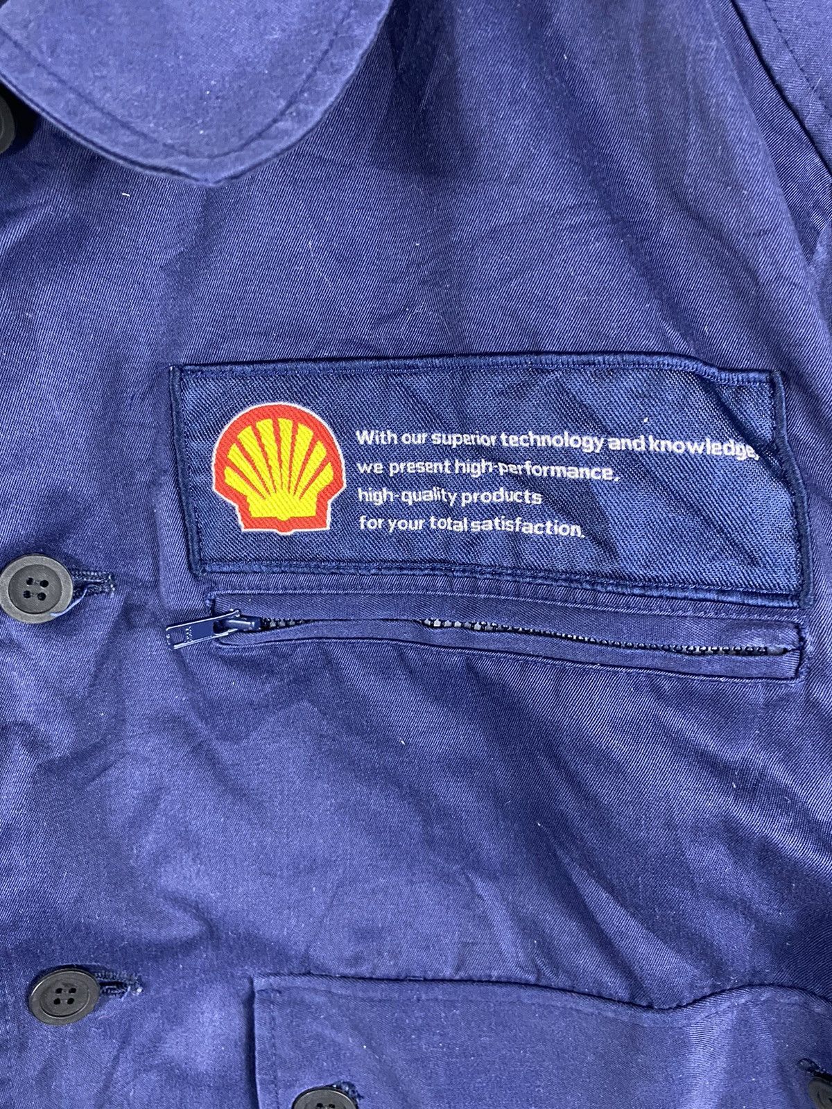 Japanese Brand Workwear Shell The Service Uniform Bomber Button Jacket Size US M / EU 48-50 / 2 - 2 Thumbnail