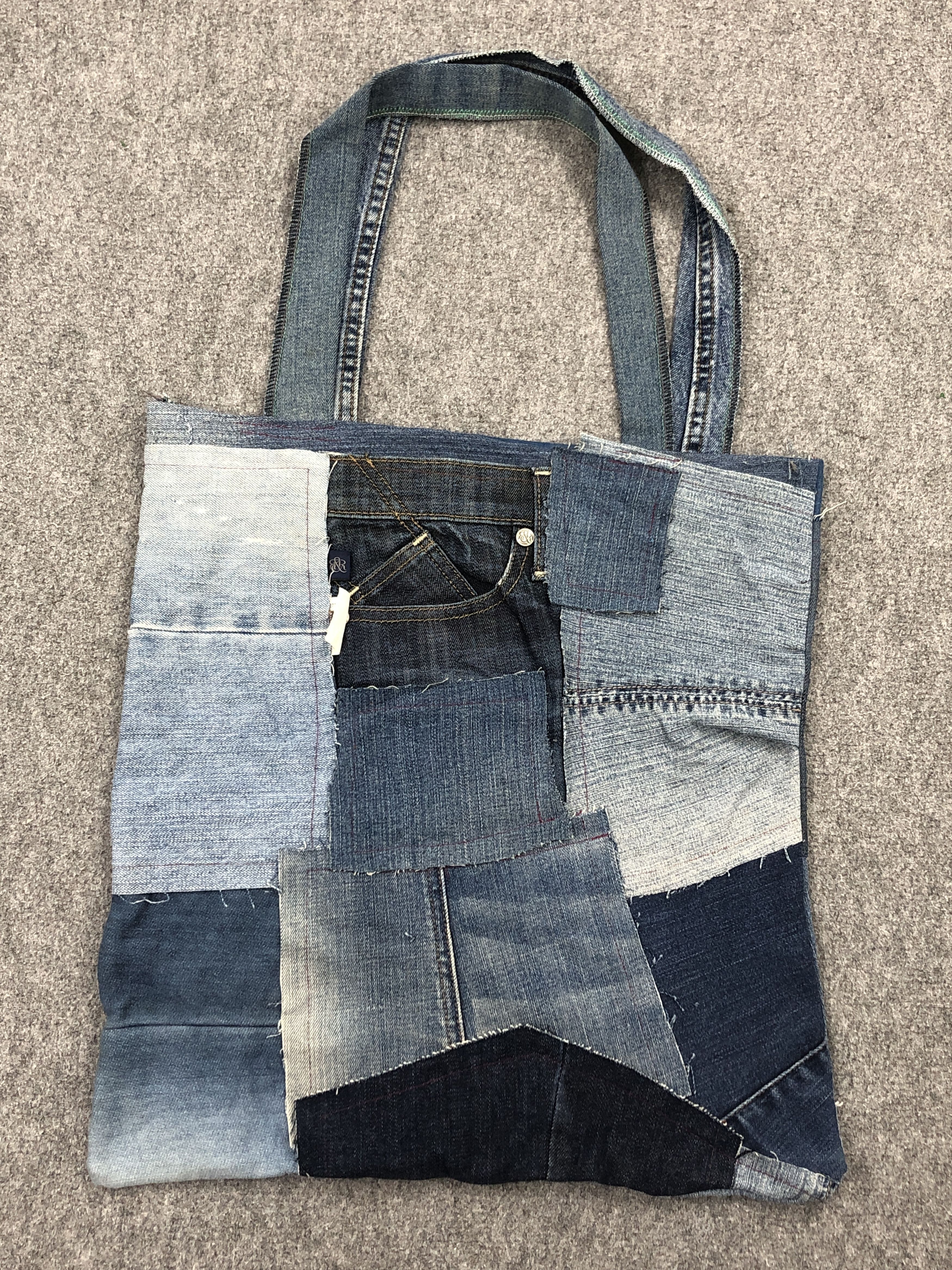 Vintage Vintage Custom Made Jeans Totebag BG0154 Size ONE SIZE - 1 Thumbnail
