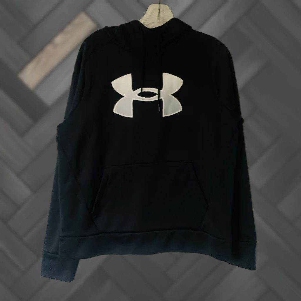 Under Armour Under Armour Women's Fleece Pullover Hoodie Black 1373070-001 Size M Pullover Hooded Lightweight Moisture Wicking Regular Fit Activewear Casual Women Size M / US 6-8 / IT 42-44 - 1 Thumbnail