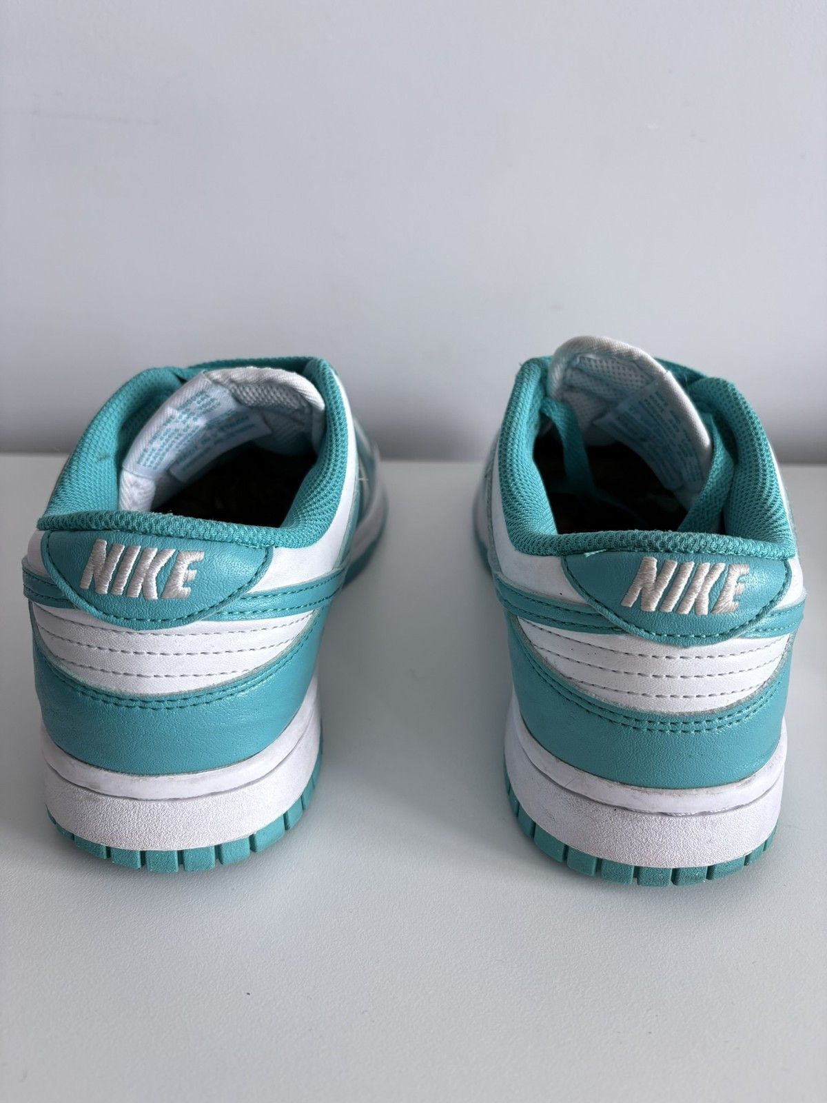 Nike Nike Dunk Low white turquoise leather sneakers size 38.5 Size US 8.5 / IT 38.5 - 5 Thumbnail