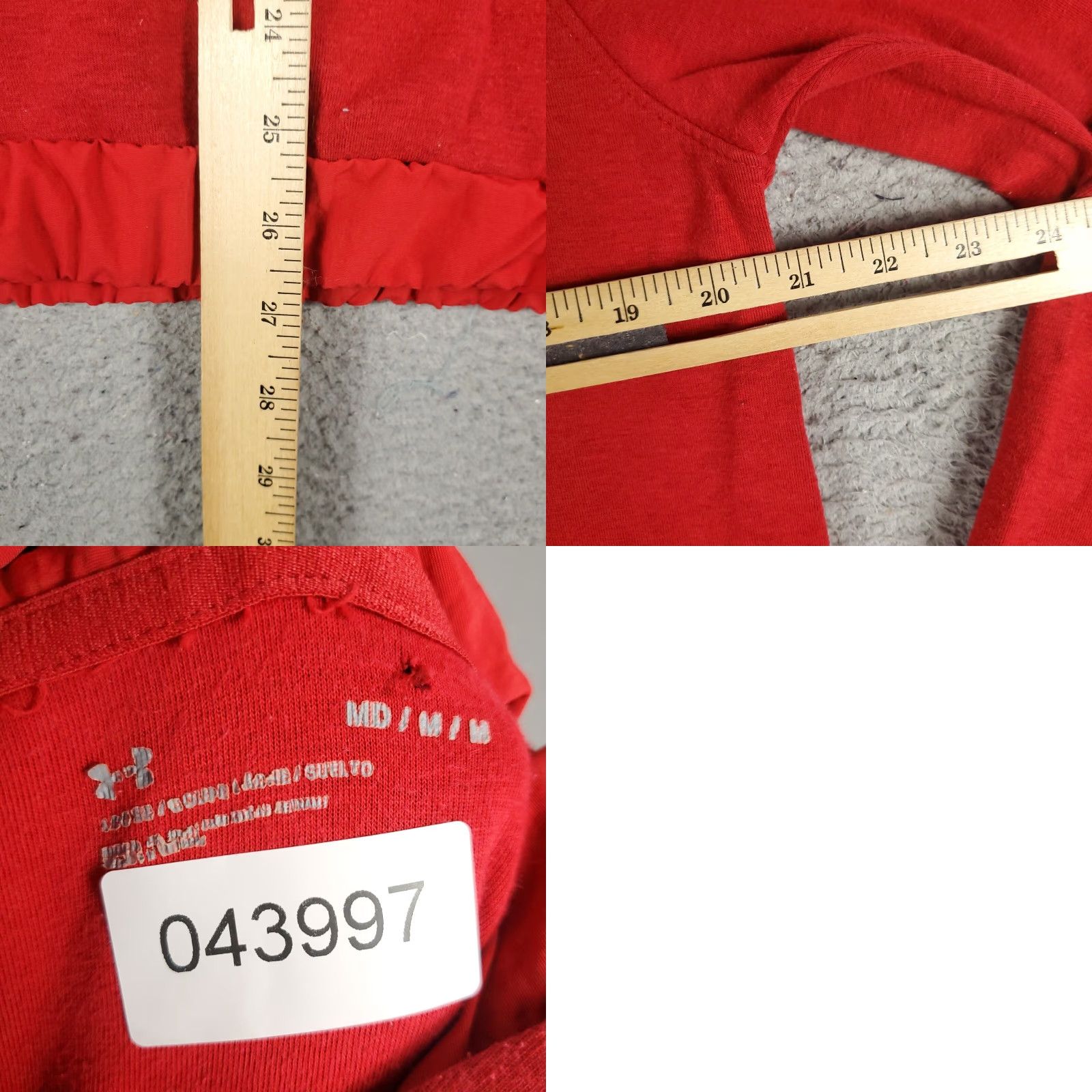 Under Armour Under Armour Hoodie Mens Medium Red Pullover Sweatshirt Casual Activewear Size US M / EU 48-50 / 2 - 8 Thumbnail