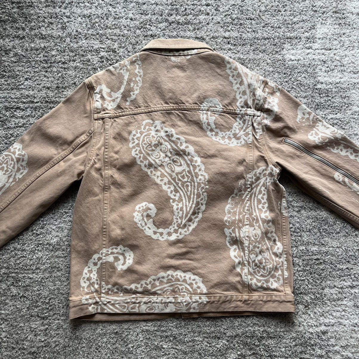 424 424 Paisley Denim Trucker Jacket Size XL. Size US XL / EU 56 / 4 - 5 Thumbnail