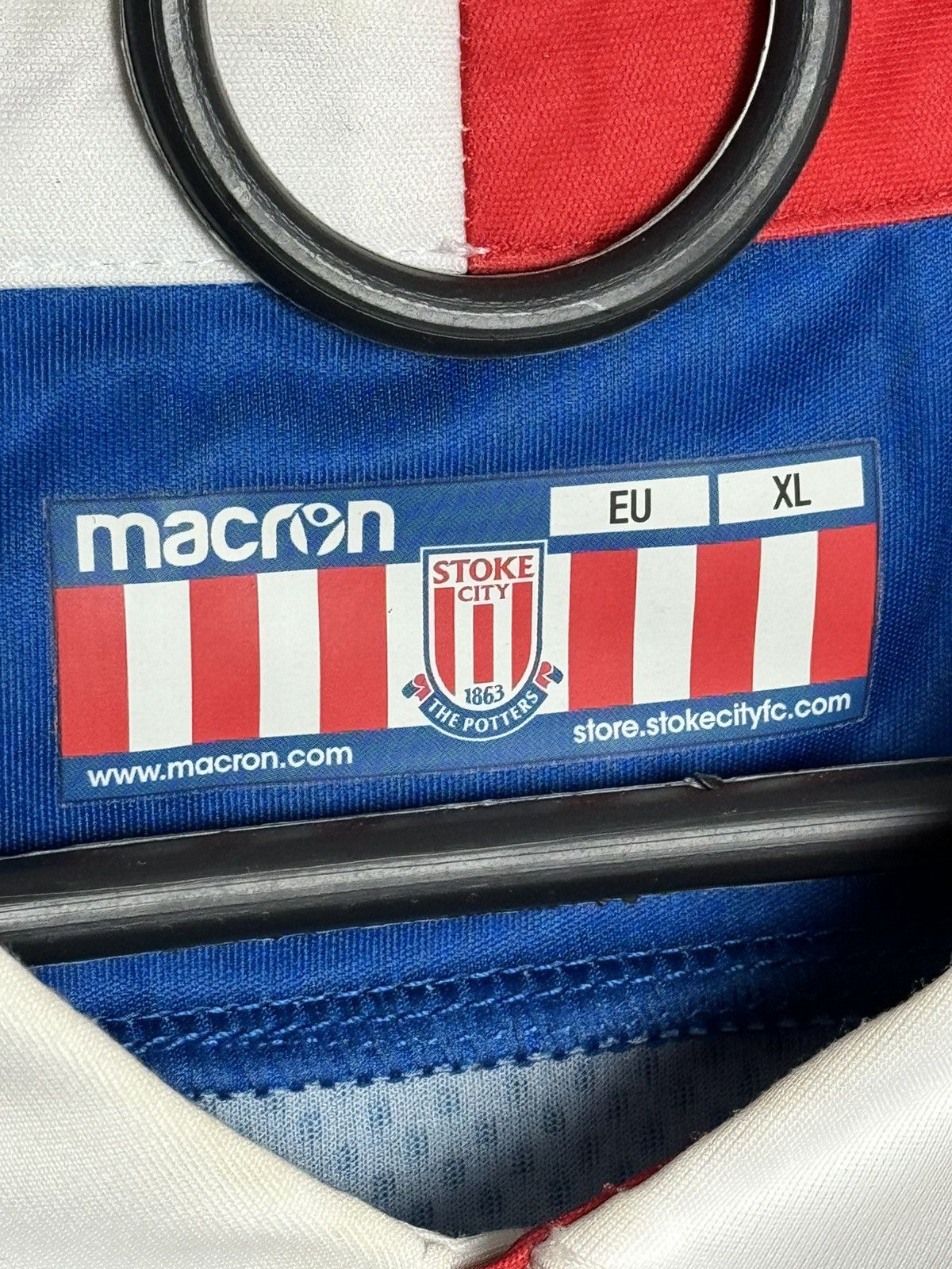 Macron Stoke City 17/18 Away Football Jersey Size US XL / EU 56 / 4 - 14 Thumbnail