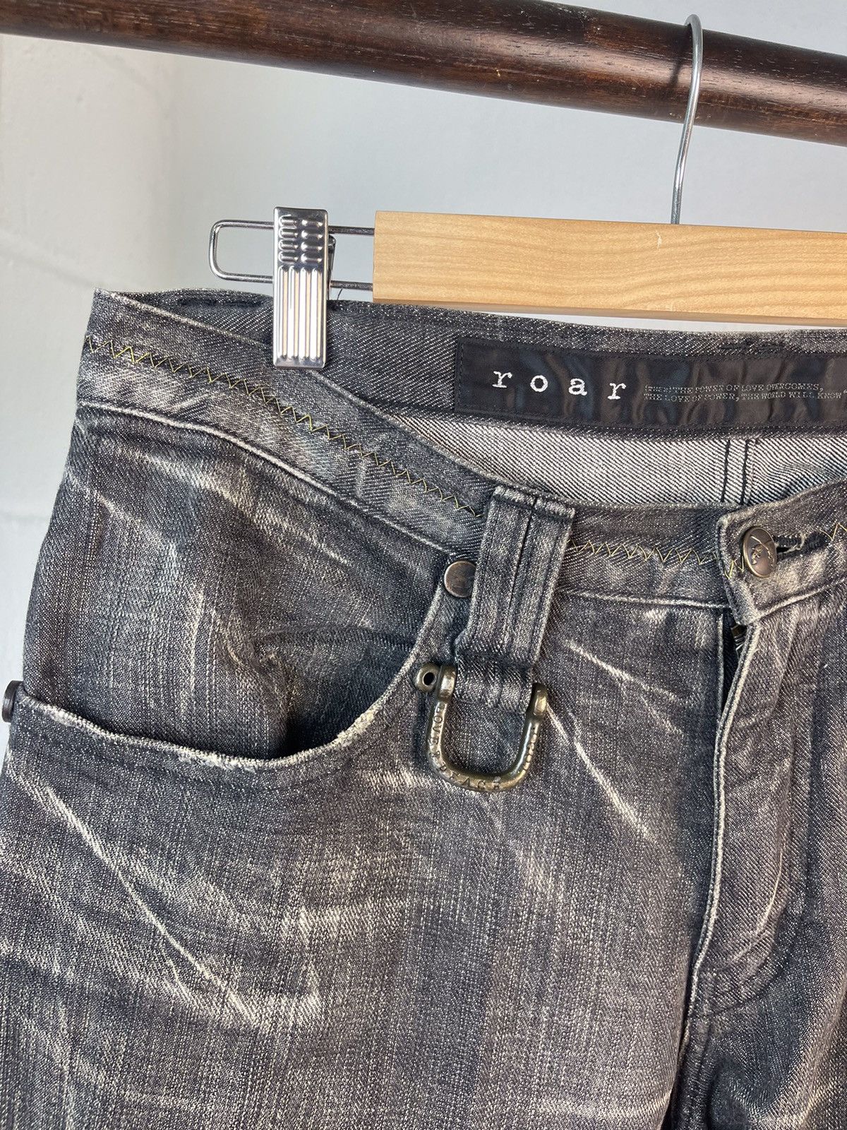 Roar Roar Japan knee damage Denim Pants Size US 34 / EU 50 - 10 Thumbnail