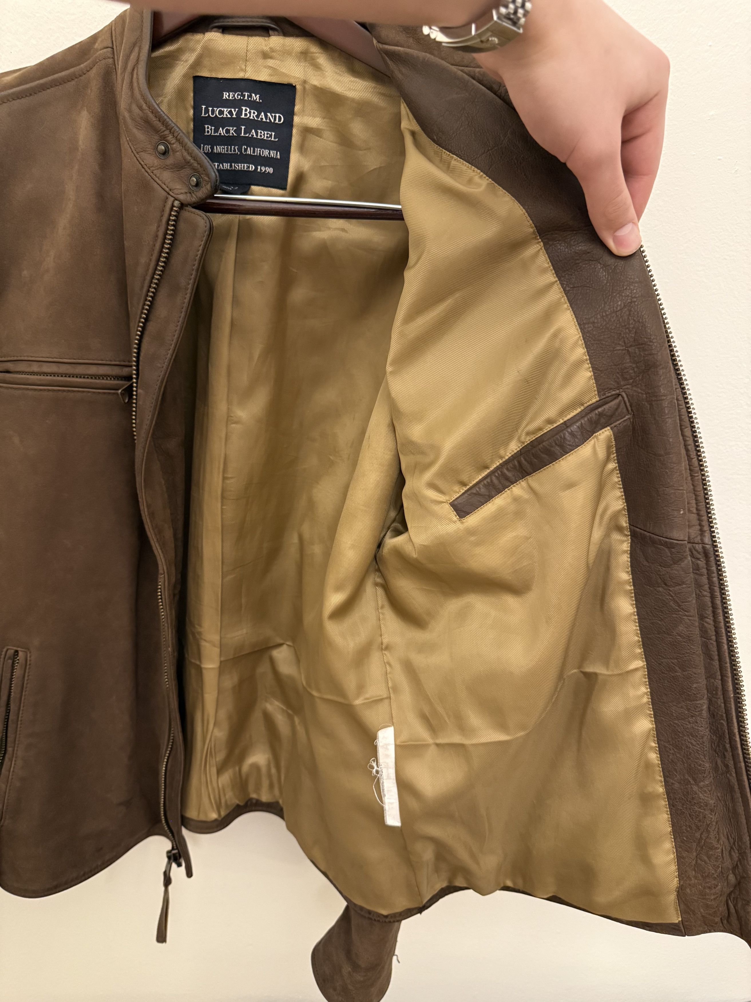 Lucky Brand Lucky Brand Black Label Leather Jacket Size US M / EU 48-50 / 2 - 4 Thumbnail