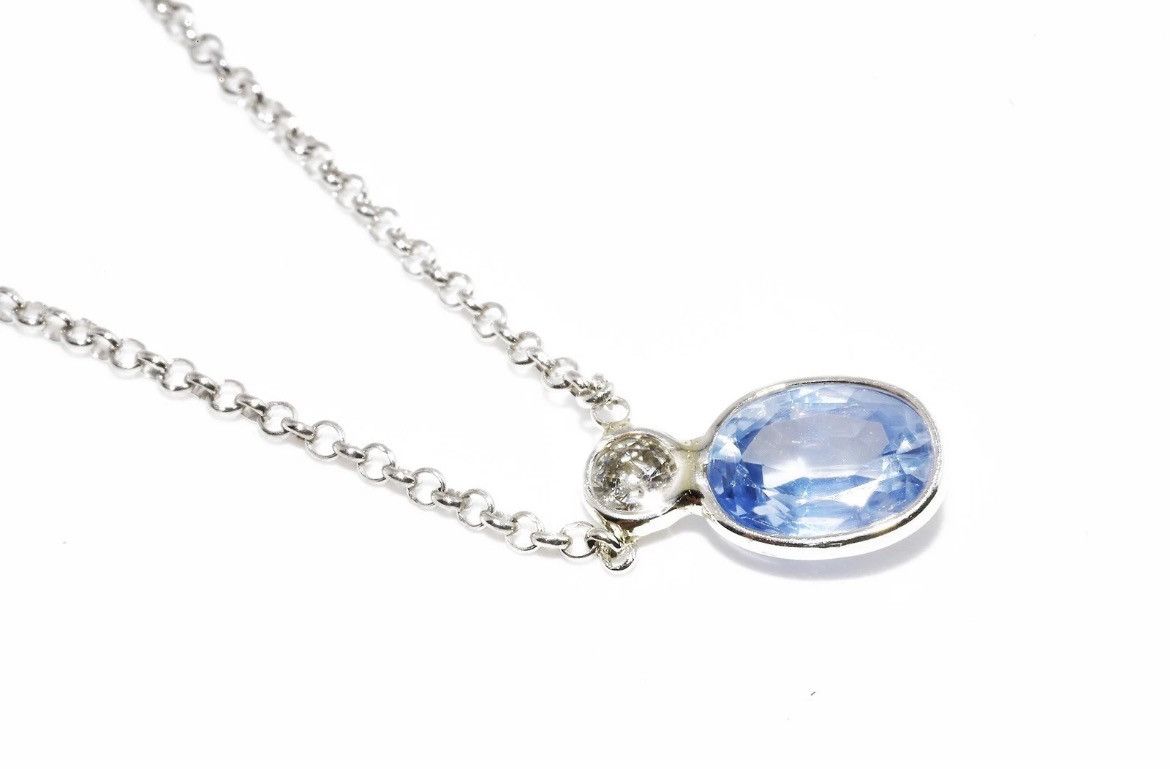 Other Sapphire & Diamond Necklace Size ONE SIZE - 5 Thumbnail