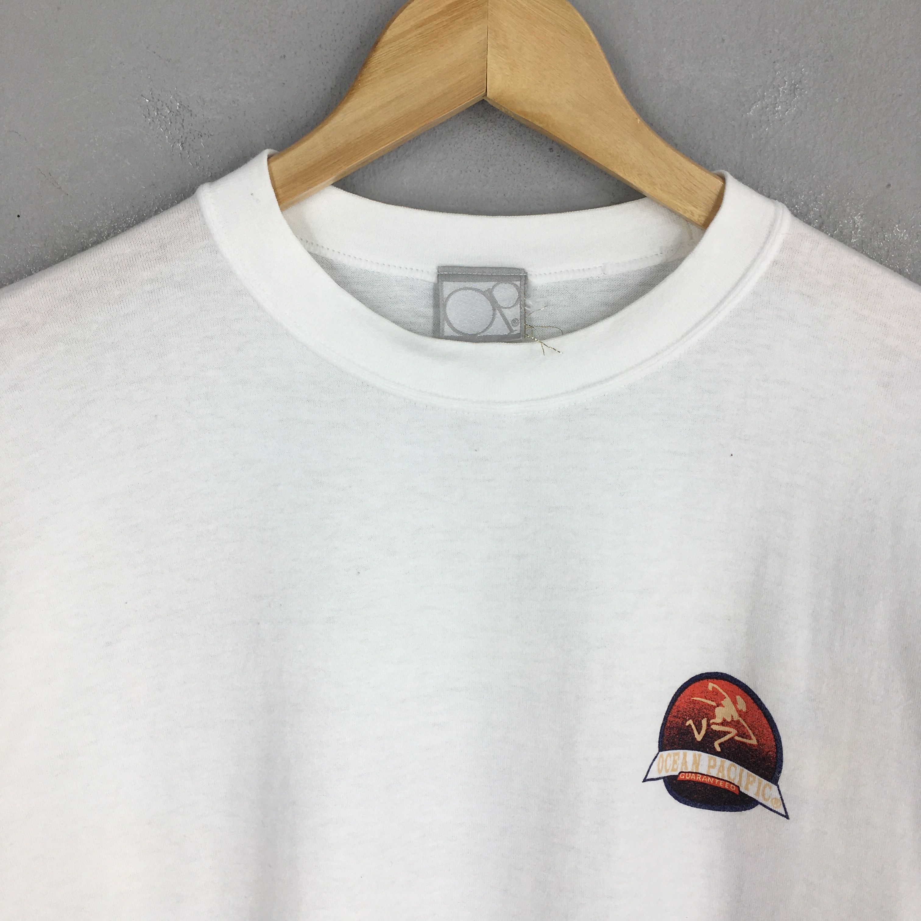 Body Glove × Ocean Pacific × Vintage Vintage 90's Ocean Pacific Surfer White T shirt Medium Size US M / EU 48-50 / 2 - 4 Thumbnail