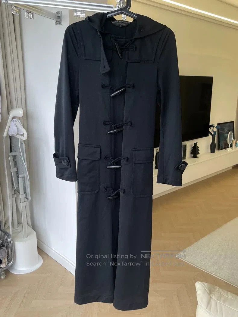 Comme des Garcons CDG Homme Plus Graffiti Rivet Trench Coat. Size US XS / EU 42 / 0 - 2 Thumbnail