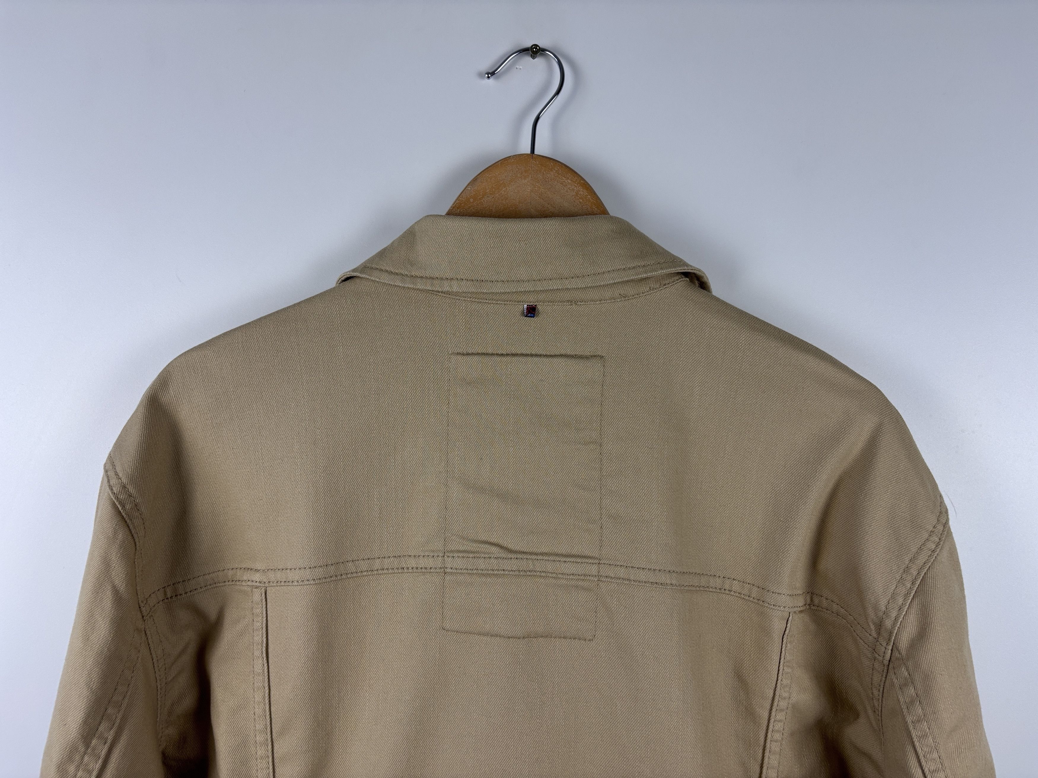 Pretty Green Mens Pretty Green Denim Trucker Jacket Beige Size XXL Size US XXL / EU 58 / 5 - 4 Thumbnail
