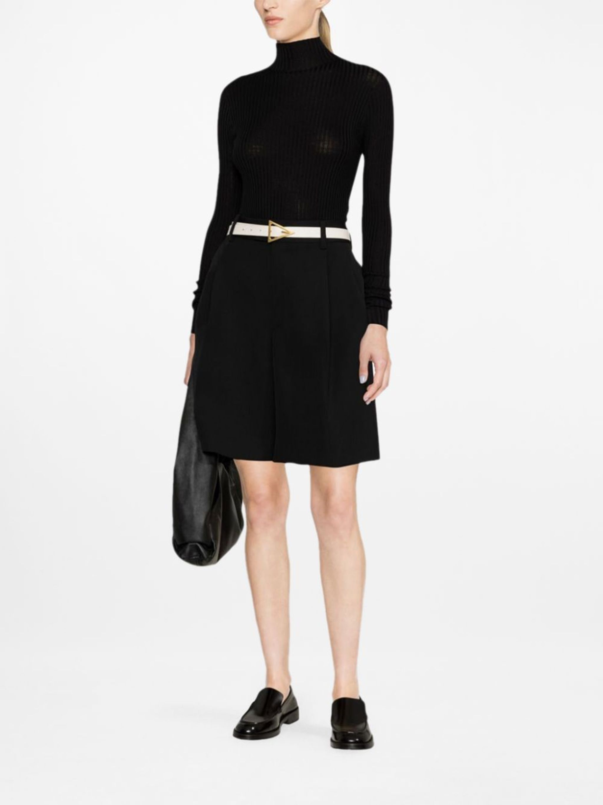 Jil Sander o1w1db10825 Long Sleeve High Neck in Black Size S / US 4 / IT 40 - 2 Thumbnail