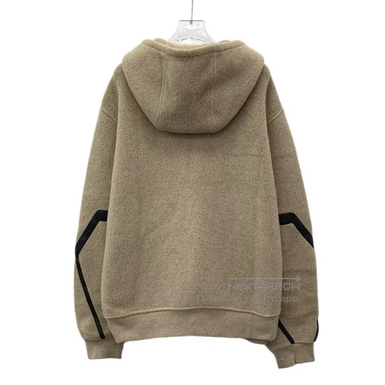 Hermes Hermes Brown Wool Hooded Drawstring Zip-Up Long Sleeve Jac Size L / US 10 / IT 46 - 2 Thumbnail