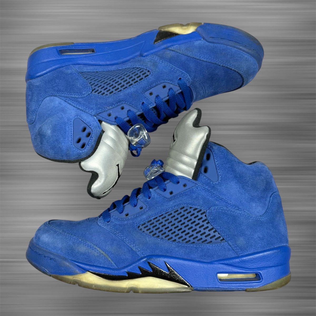 Jordan Brand Jordan 5 Retro Blue Suede Size US 9.5 / EU 42-43 - 2 Thumbnail
