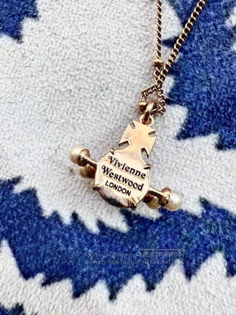 Vivienne Westwood Vivienne Westwood 3D Pearl Saturn Necklace Size ONE SIZE - 6 Thumbnail