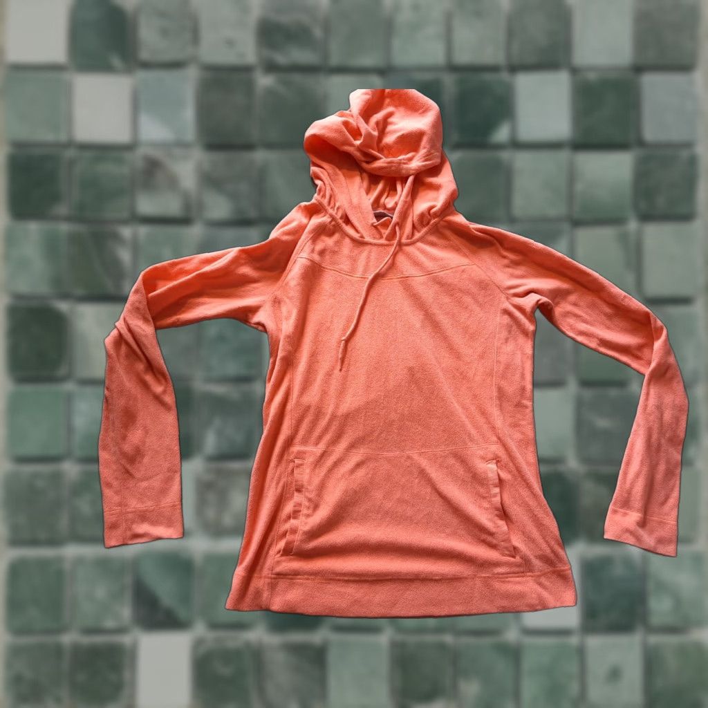 Vintage Columbia Hoodie Womens Small Long Sleeve Peach / orange Pullover Activewear Zip Pocket, Regular, Womens Size S / US 4 / IT 40 - 1 Thumbnail