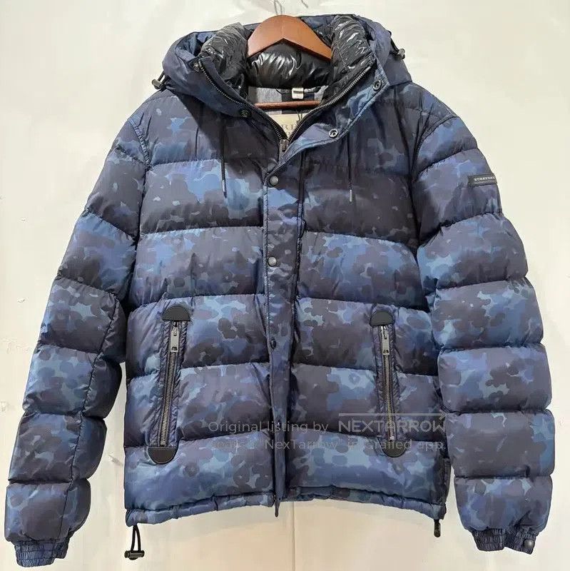 Burberry Burberry Men's Blue Logo Puffer Jacket. Size US L / EU 52-54 / 3 - 1 Thumbnail
