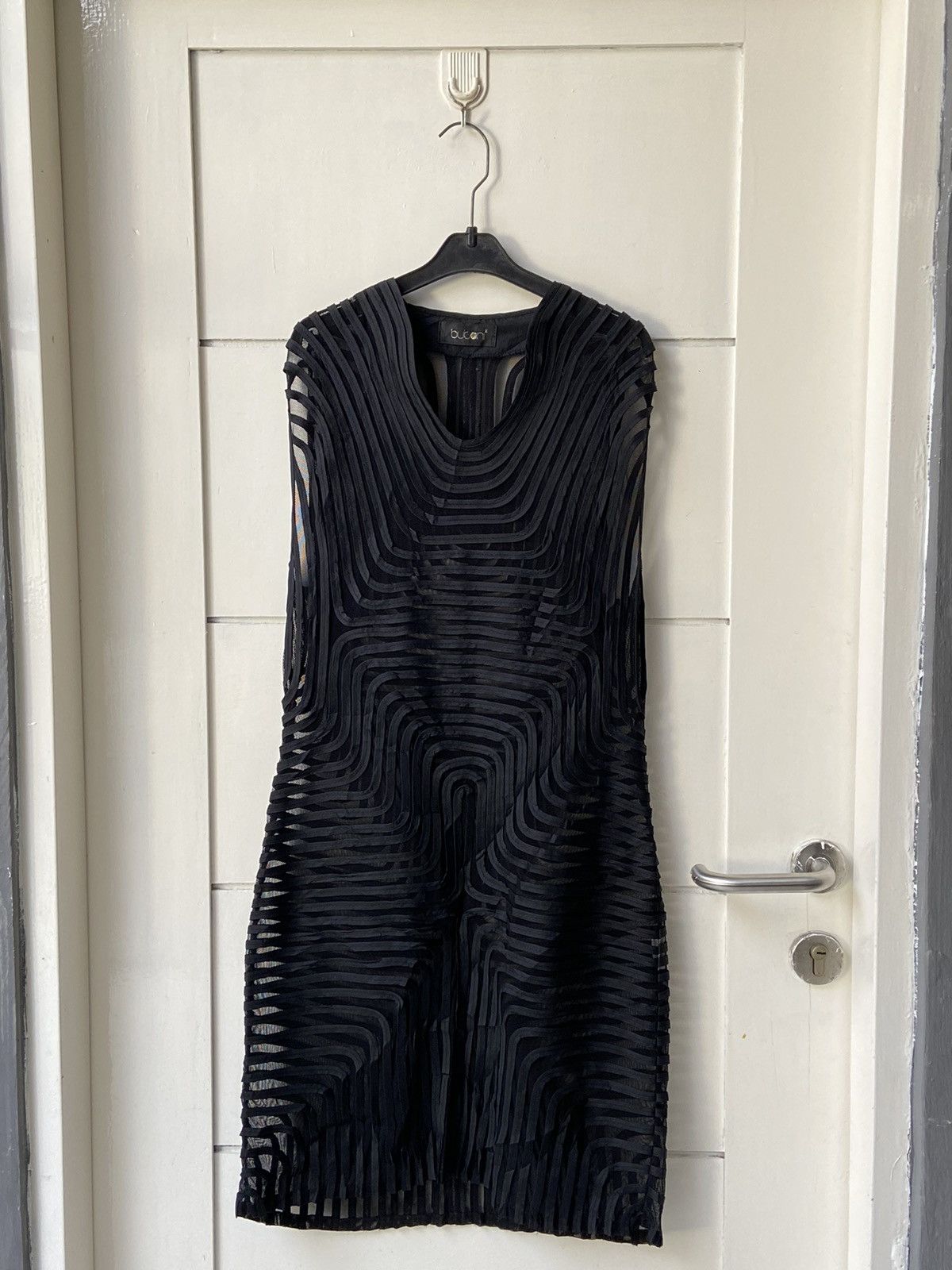 Designer × Japanese Brand BUTONI Black Midi Dress Size XS / US 0-2 / IT 36-38 - 1 Thumbnail