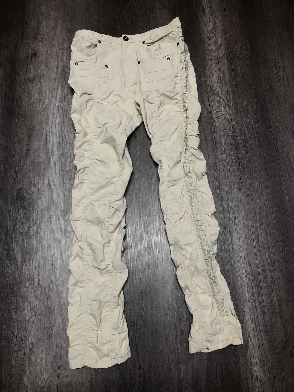 Designer × Japanese Brand × Vintage Vintage Ruched Trousers Japanese Brand Bush Pant Style Size 30" / US 8 / IT 44 - 14 Thumbnail