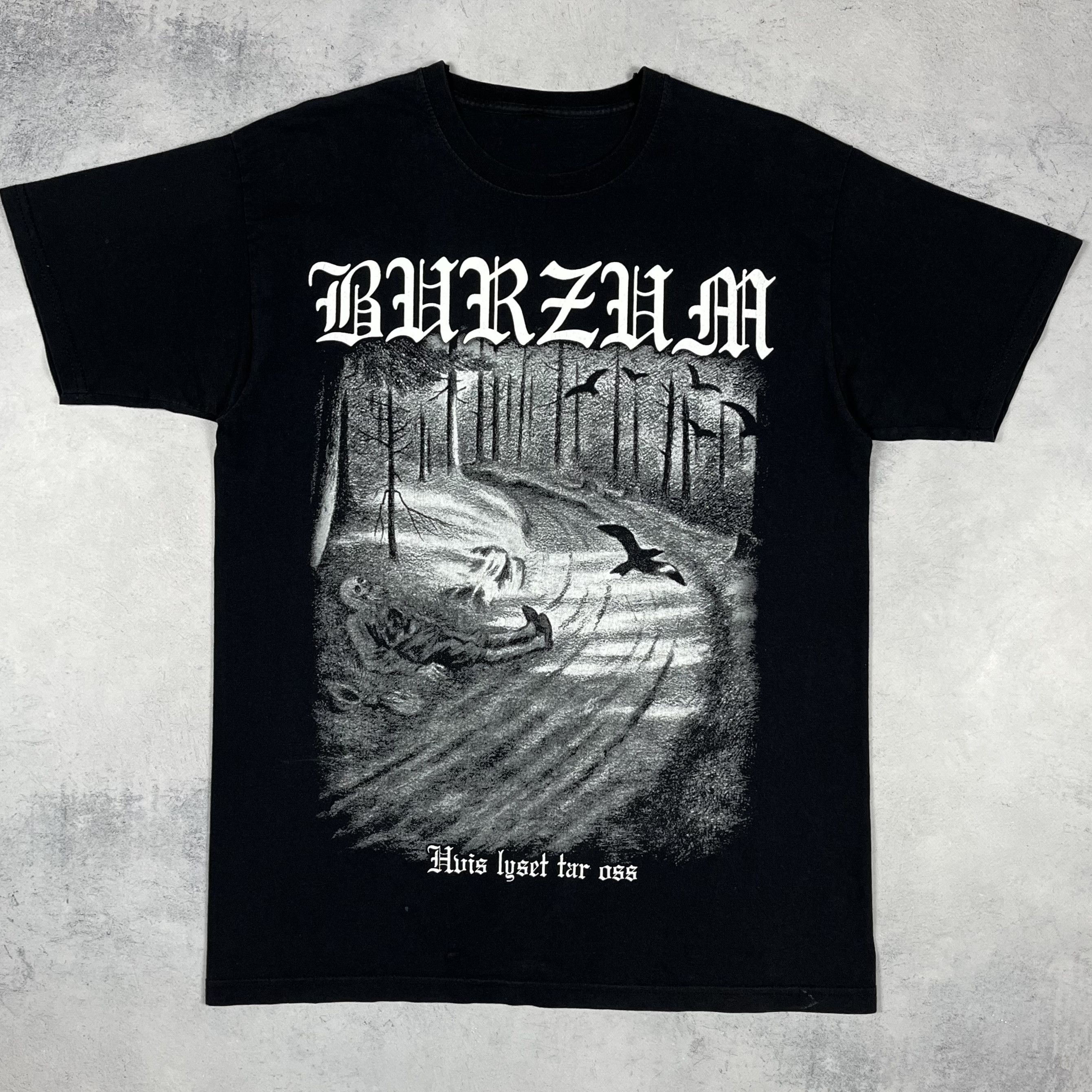 Band Tees Vintage Burzum Hvis Lyset Tar Oss Black Metal T Shirt 00’s Size US M / EU 48-50 / 2 - 2 Thumbnail
