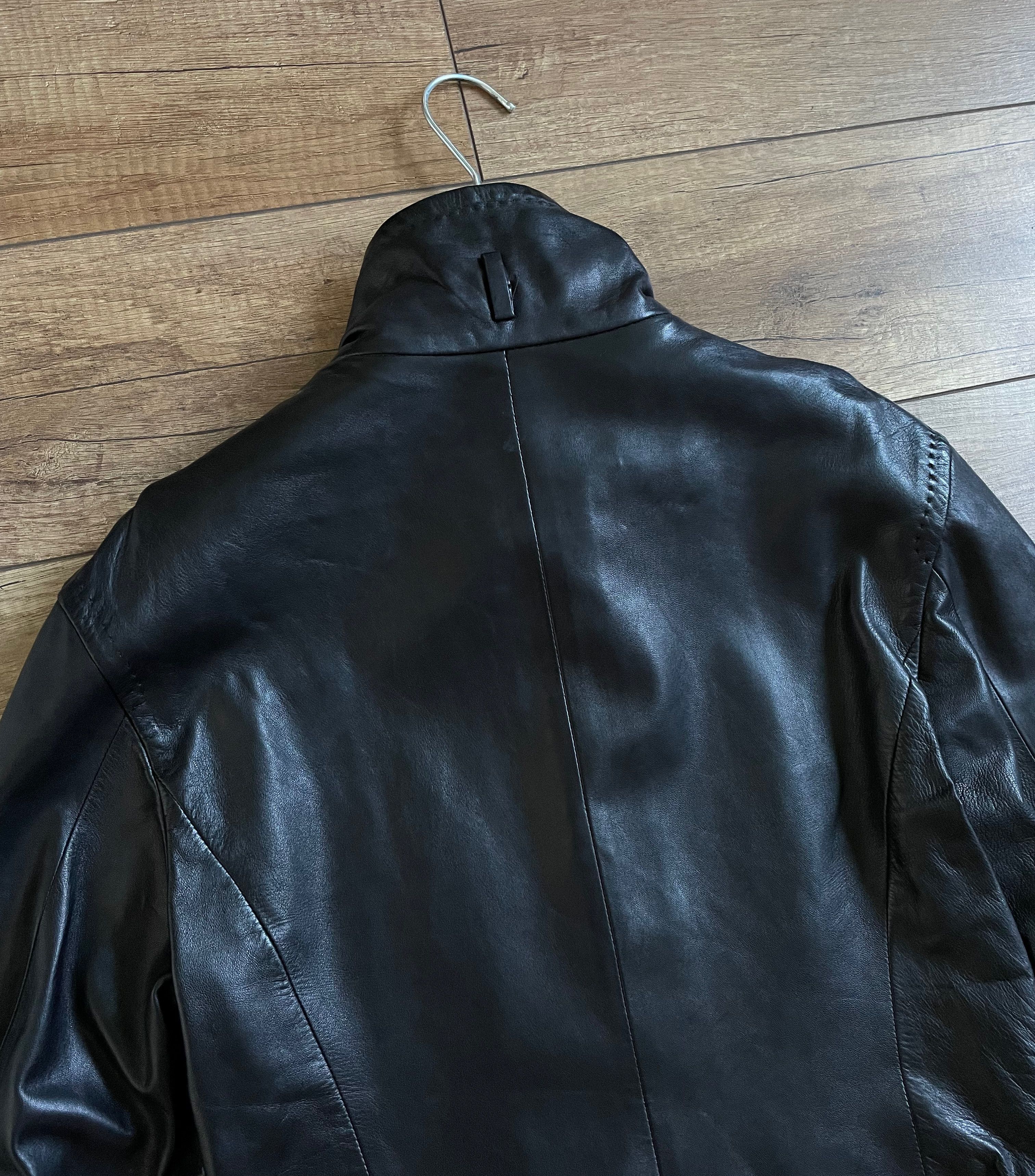 Max Mara Max Mara Black Leather Bomber Jacket Size M / US 6-8 / IT 42-44 - 10 Thumbnail
