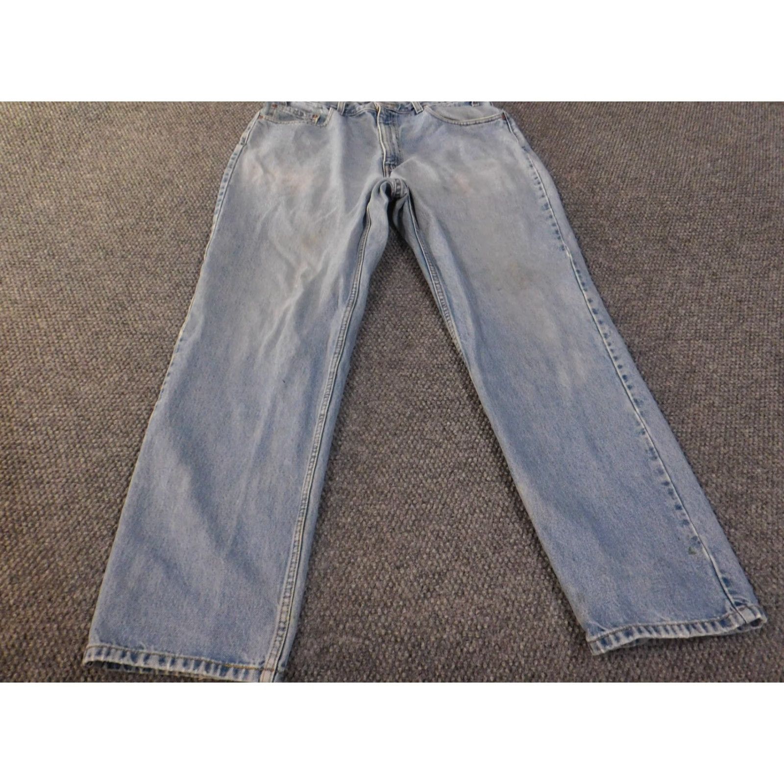 Levi's VINTAGE Levi's 501 Jeans Mens 36x32 Blue Denim Button Fly Straight Leg Classic 90s Style Mens Jeans Regular Denim Cotton 90s Vintage Size US 36 / EU 52 - 2 Thumbnail