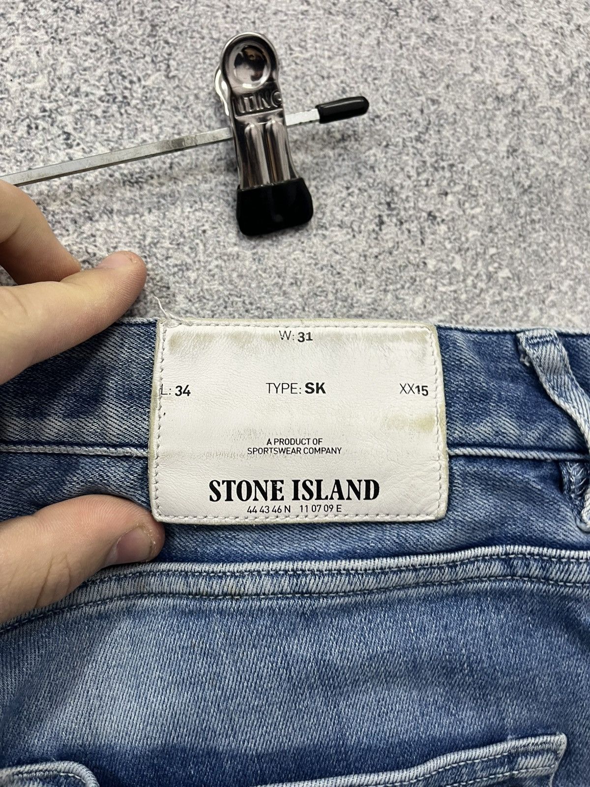 Stone Island Vintage Stone Island Jeans Patch Pocket Straight Fit Casual Size US 31 - 9 Thumbnail