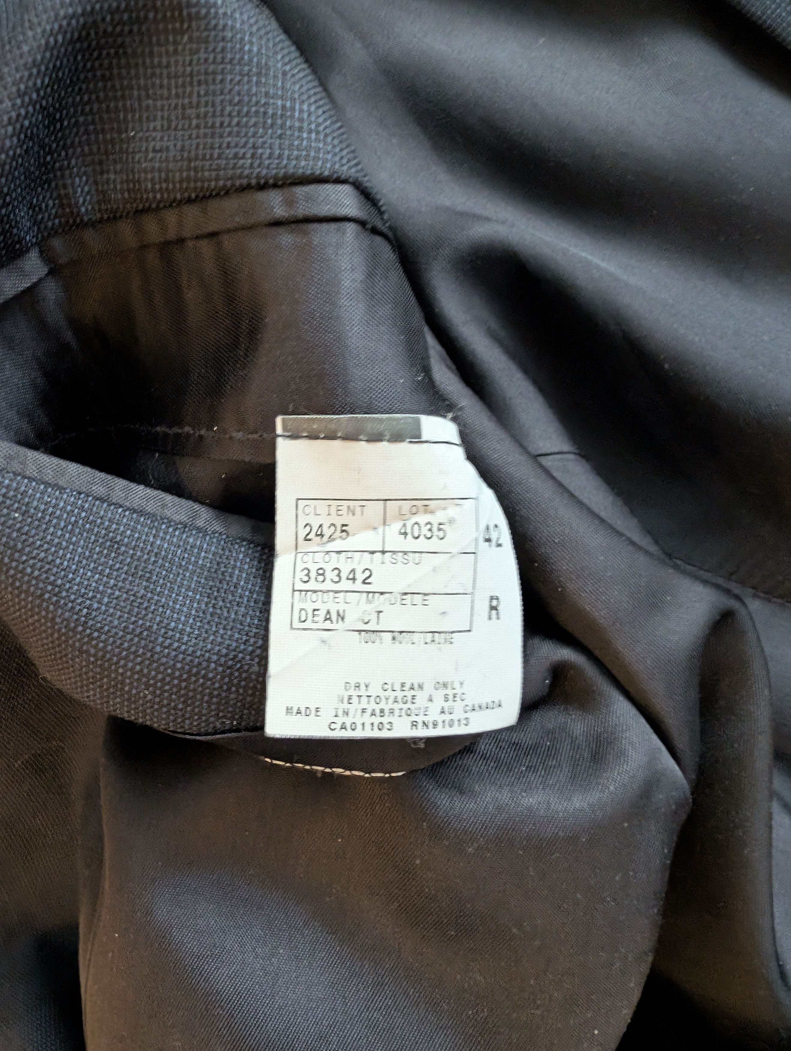 Barneys New York Barney's New York Dean Wool Suit 42R Jacket 33 x 30.5 Size 42R - 4 Thumbnail