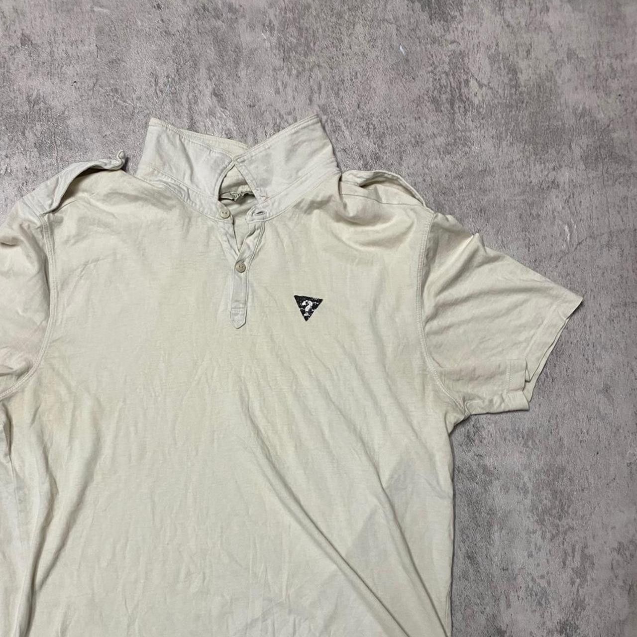 Guess White vintage polo shirt with a relaxed fit, Size US L / EU 52-54 / 3 - 1 Thumbnail