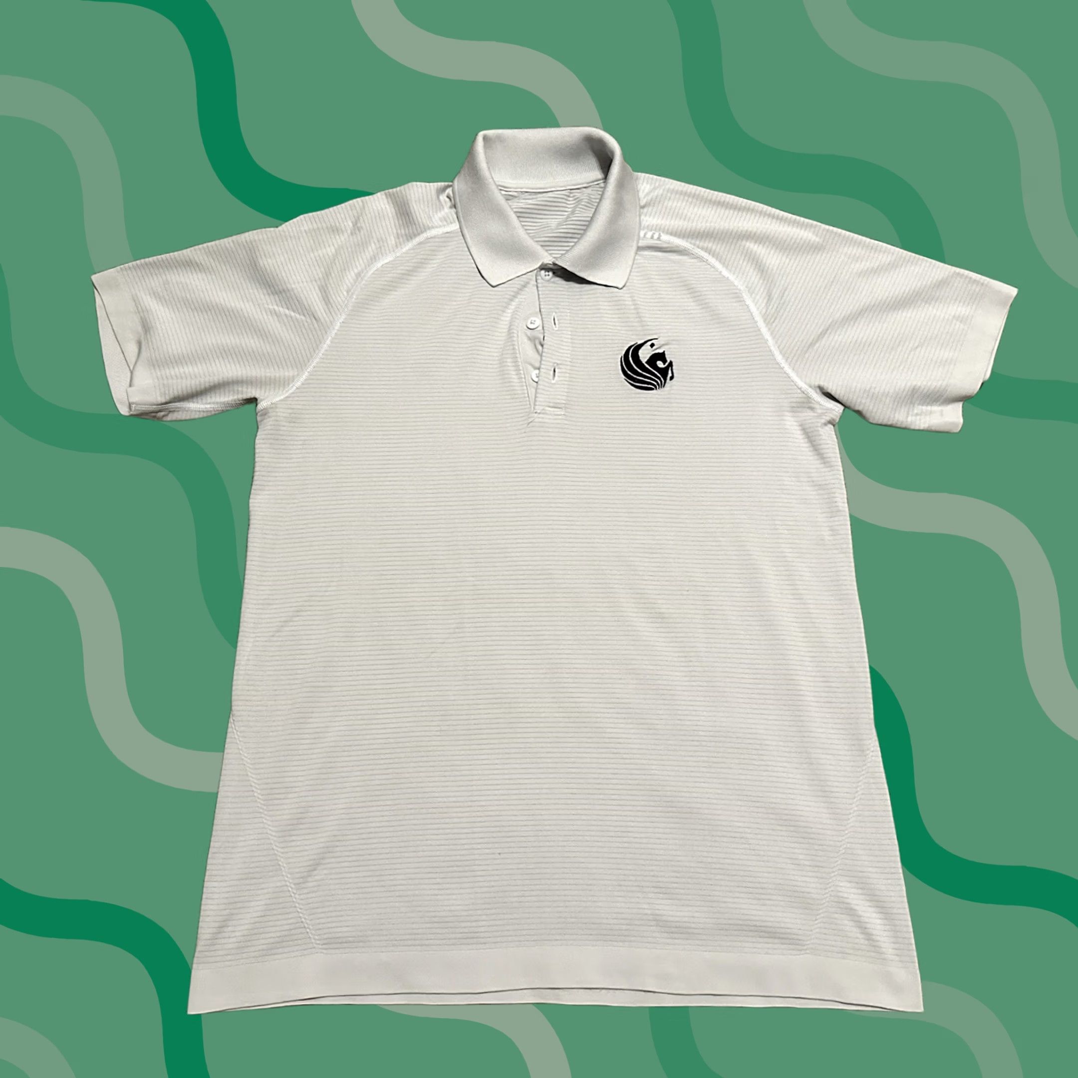 Lululemon Lululemon Metal Vent Tech Polo Mens M Collared Short Sleeve White Solid Logo Breathable Lightweight Regular Performance Gym Training Size US M / EU 48-50 / 2 - 1 Thumbnail