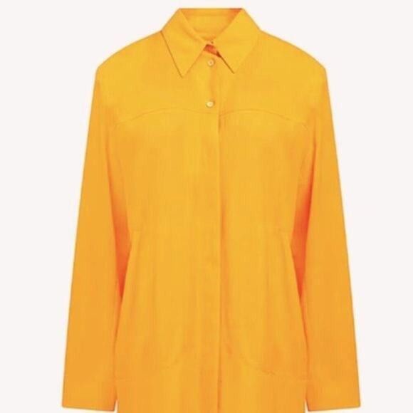Jacquemus Jacquemus Passio crepe Orange button up shirt size 6 Size S / US 4 / IT 40 - 3 Thumbnail