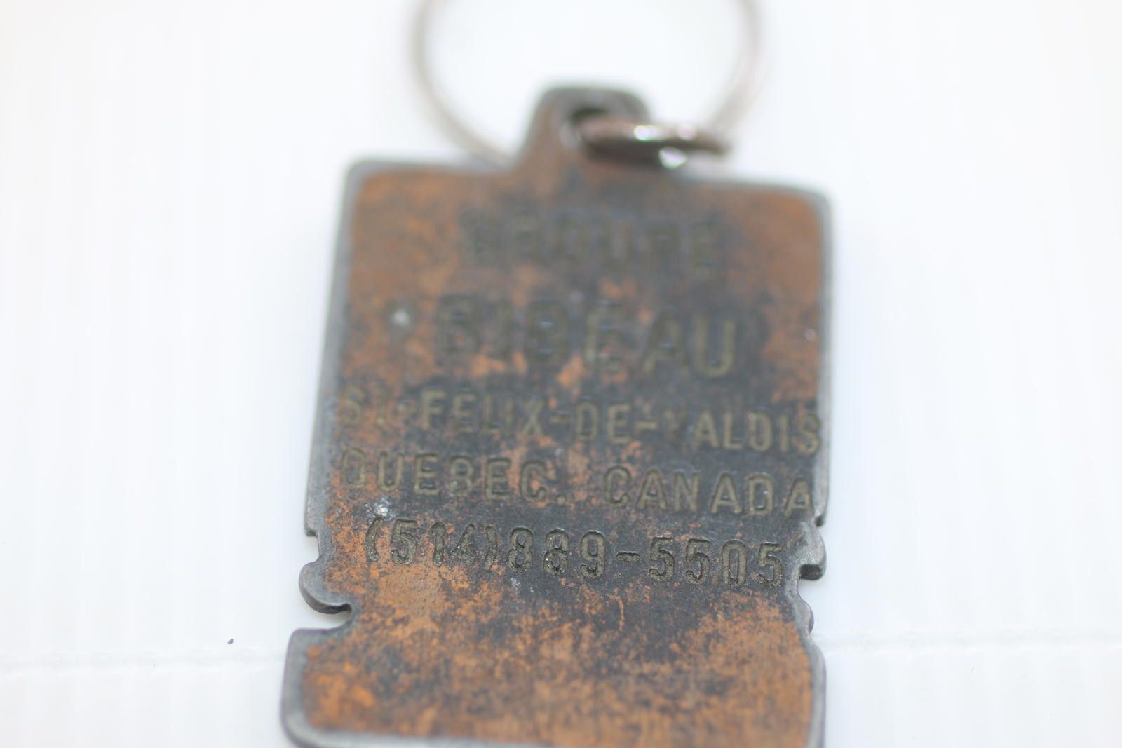 Other Vintage Industrial Metal Keychain Grpe Bibeau Qc Advertising Size ONE SIZE - 3 Thumbnail