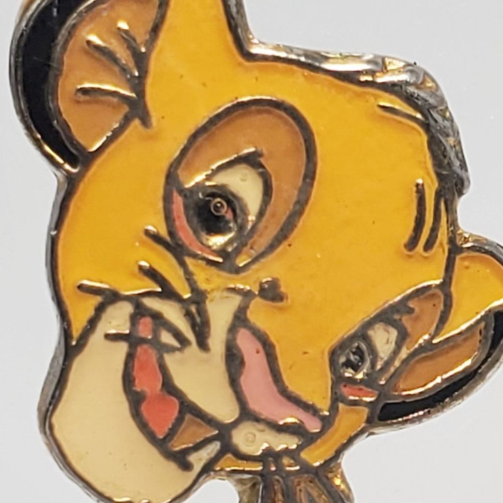 Disney Disney x AAi Vintage 1990s Simba Stud Enamel Earrings - Rare Size ONE SIZE - 3 Thumbnail