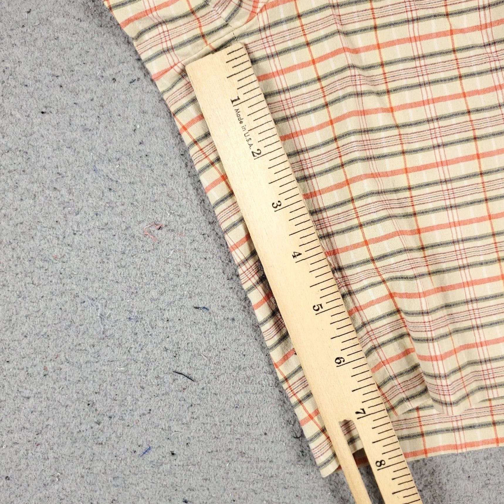 Tommy Hilfiger VINTAGE Tommy Hilfiger Shorts Womens Size 12 Beaqe Plaid Casual Flat Front Chino Size 31" - 6 Thumbnail