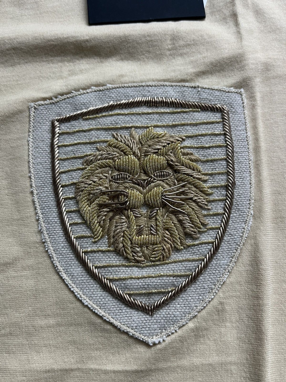 Balmain Balmain lion logo tshirt embroidery 100% cannetille Size US S / EU 44-46 / 1 - 2 Thumbnail