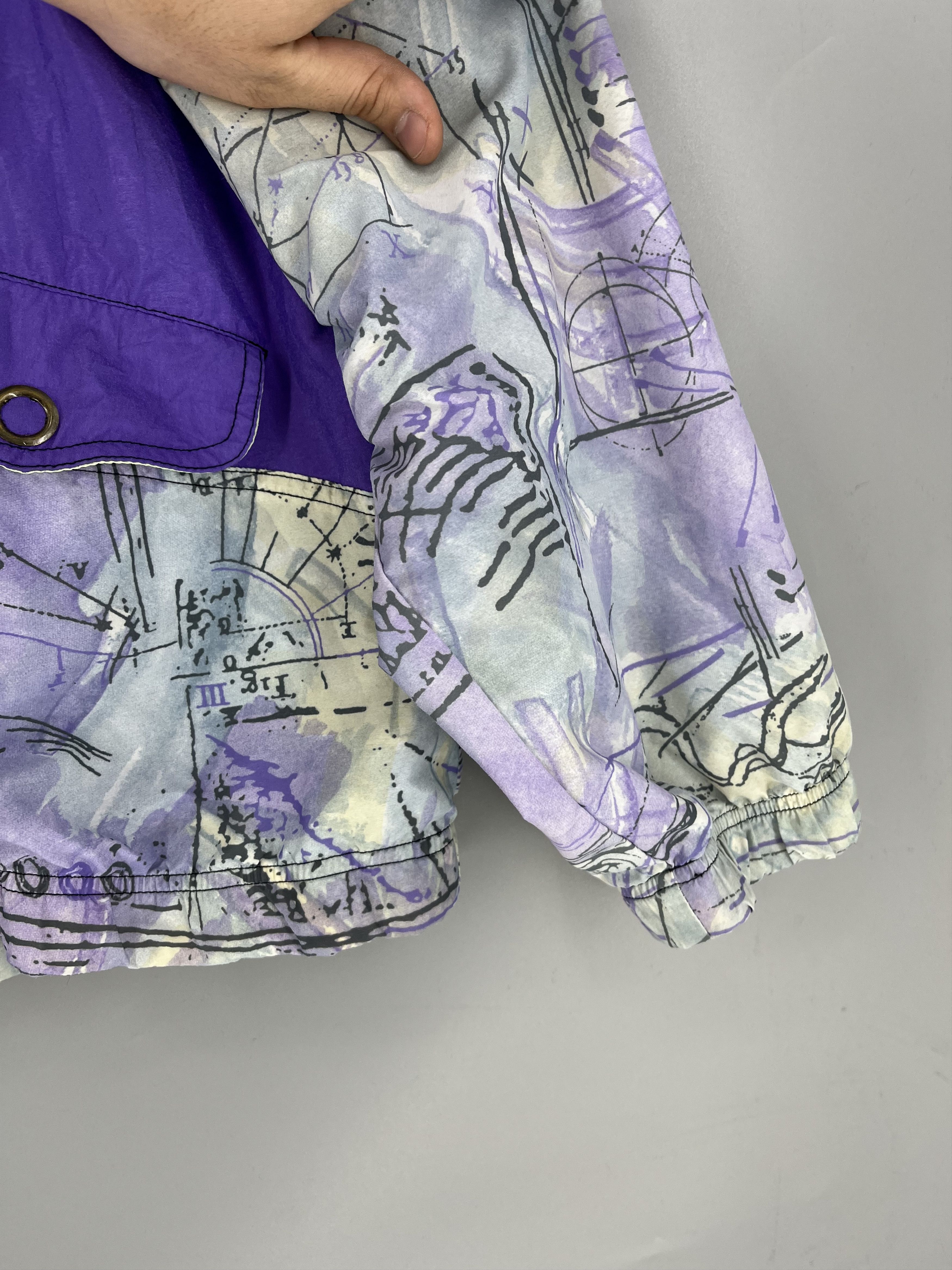 Reebok Vintage 90s Reebok Windbreaker Jacket Mens XL Purple Size US M / EU 48-50 / 2 - 10 Thumbnail