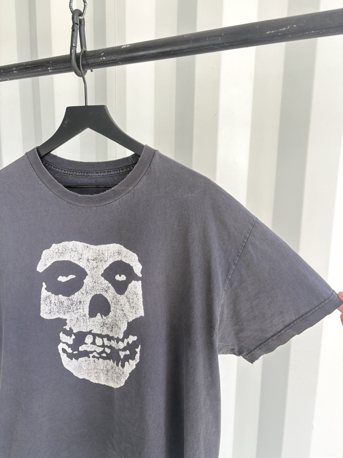 Band Tees Vintage Misfits Shirt Faded Distressed GRUNGE Band Size US XL / EU 56 / 4 - 3 Thumbnail