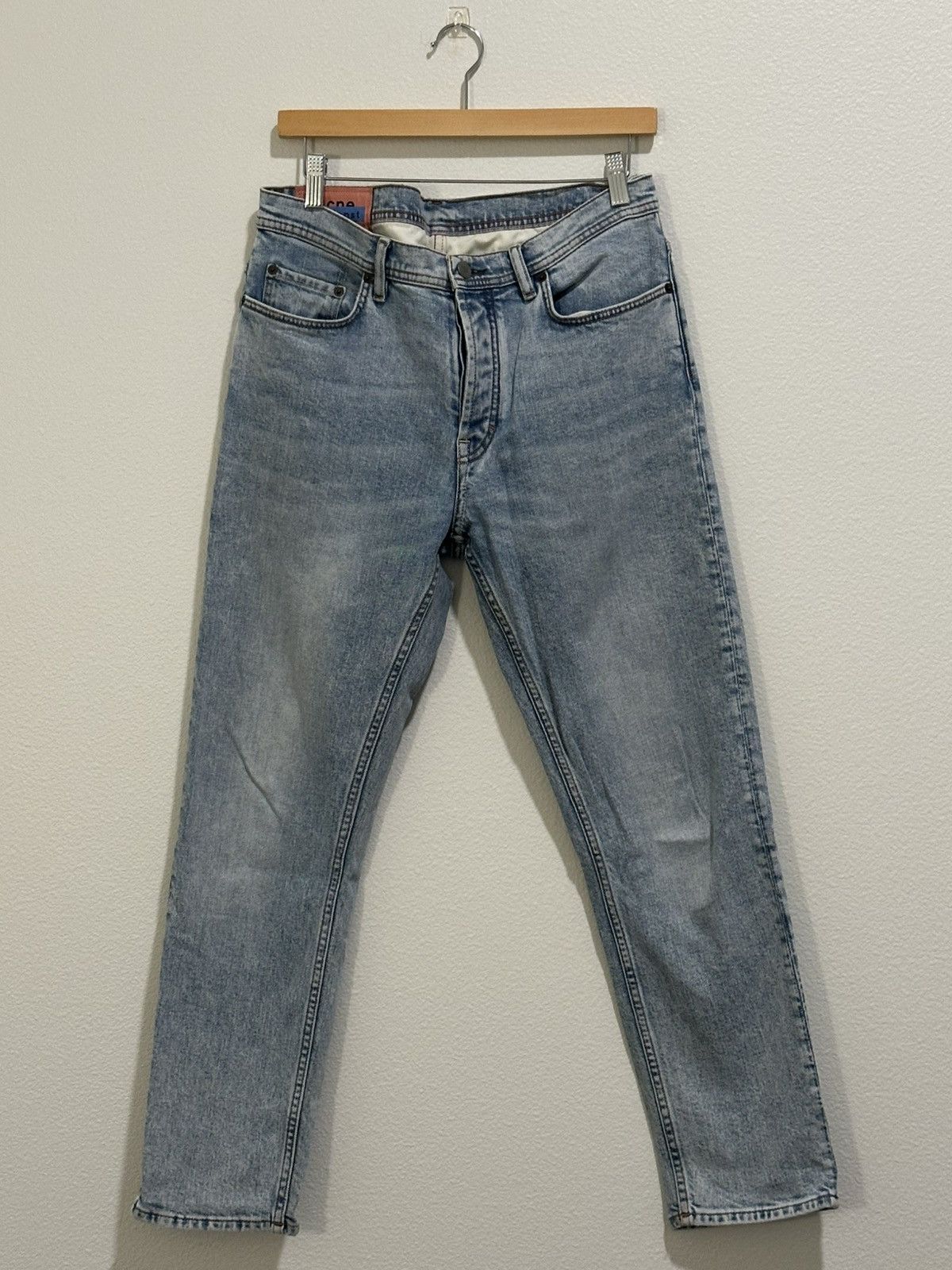 Acne Studios Acne Studios River Marble Wash Jeans Size 31/32 Size US 31 - 1 Thumbnail
